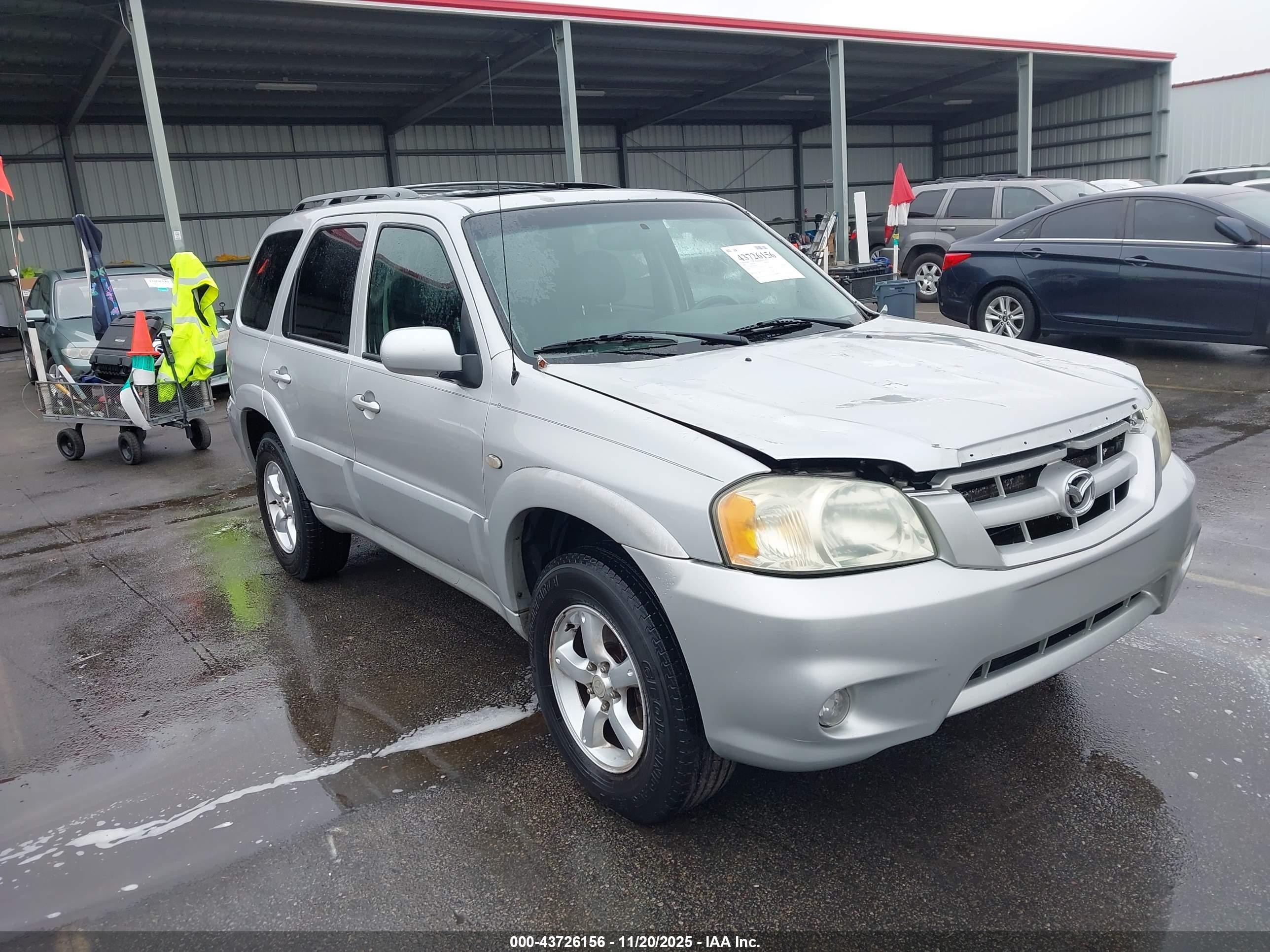 2006 Mazda Tribute S Silver vin: 4F2CZ96126KM22565