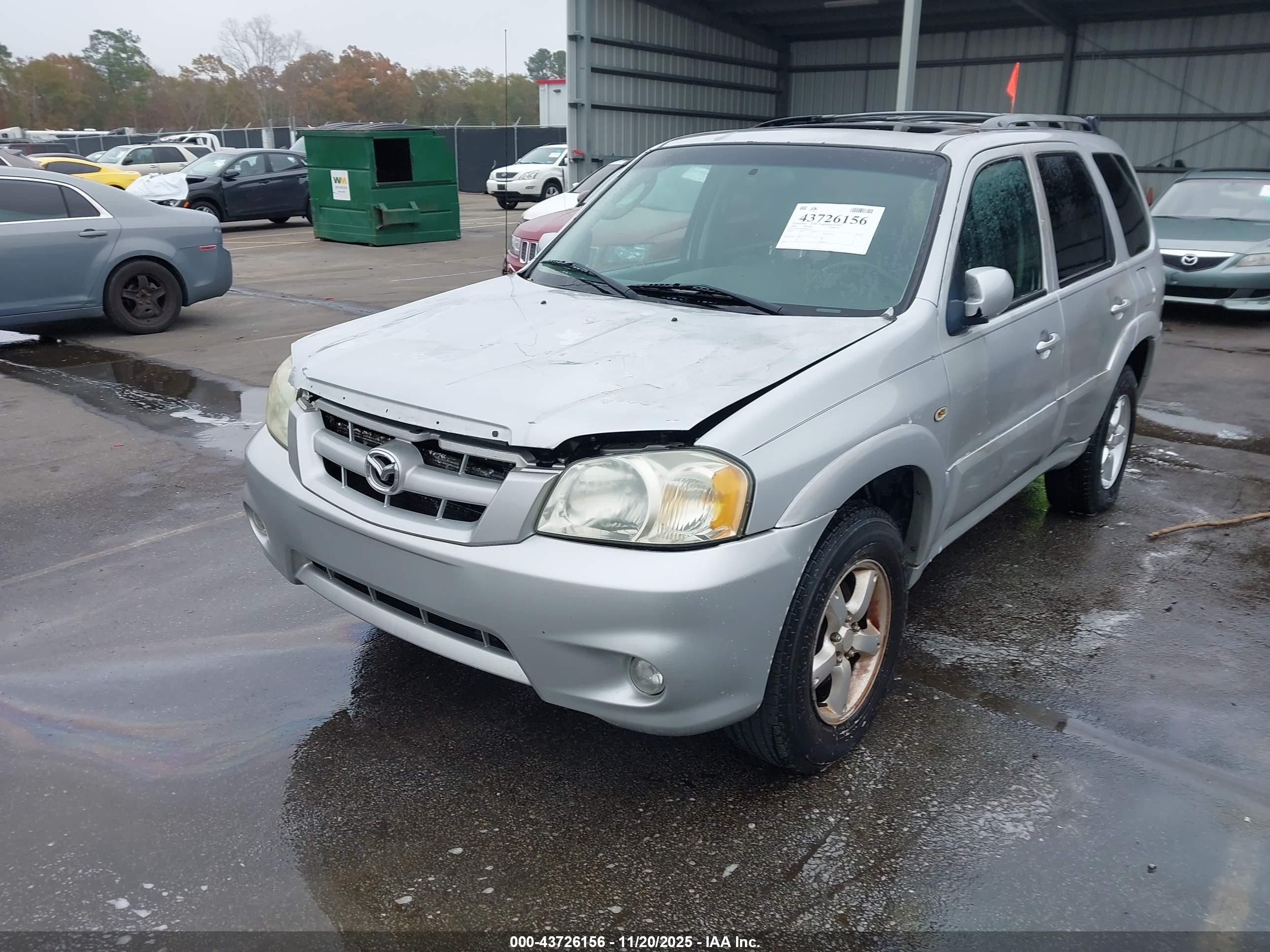 2006 Mazda Tribute S Silver vin: 4F2CZ96126KM22565