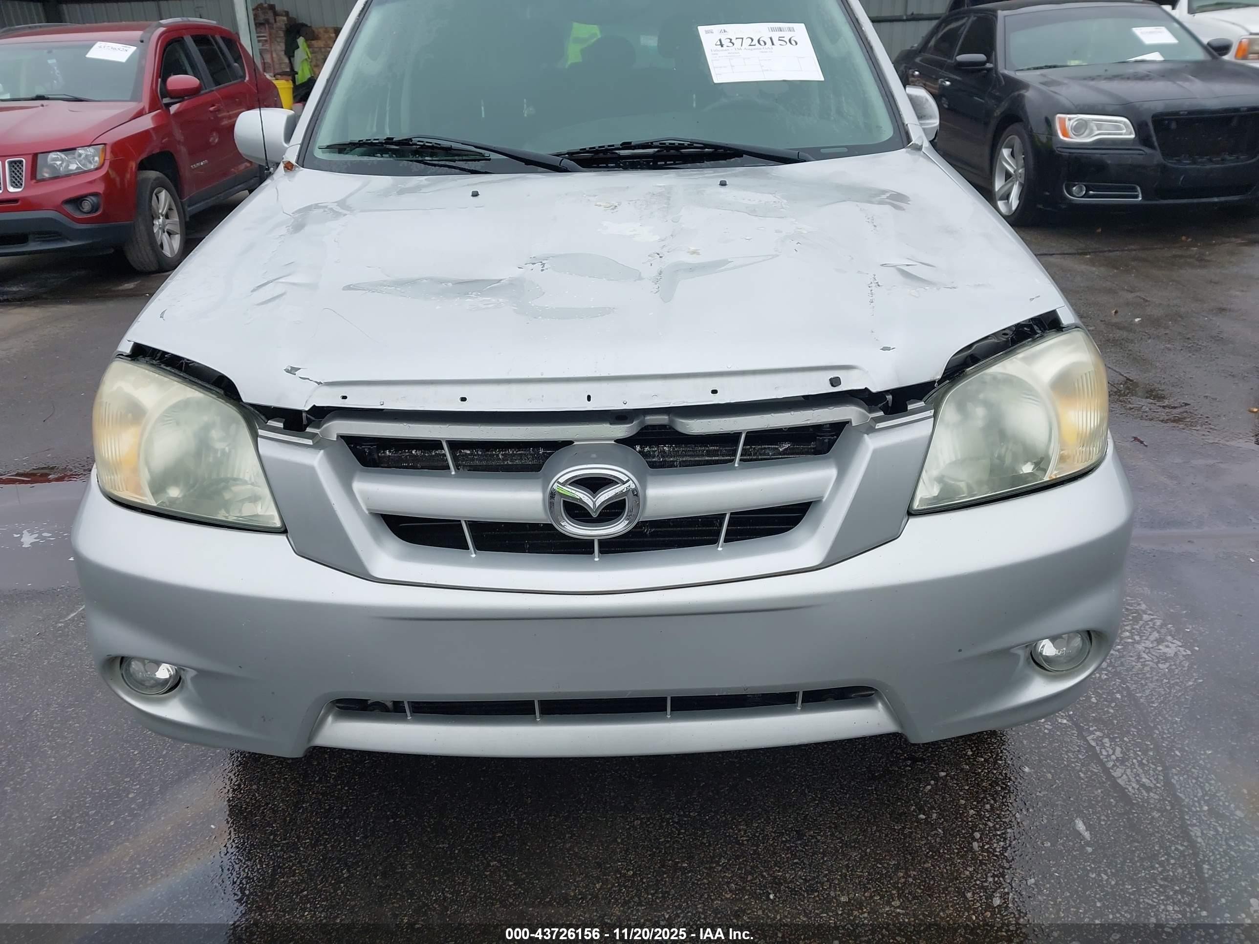 2006 Mazda Tribute S Silver vin: 4F2CZ96126KM22565