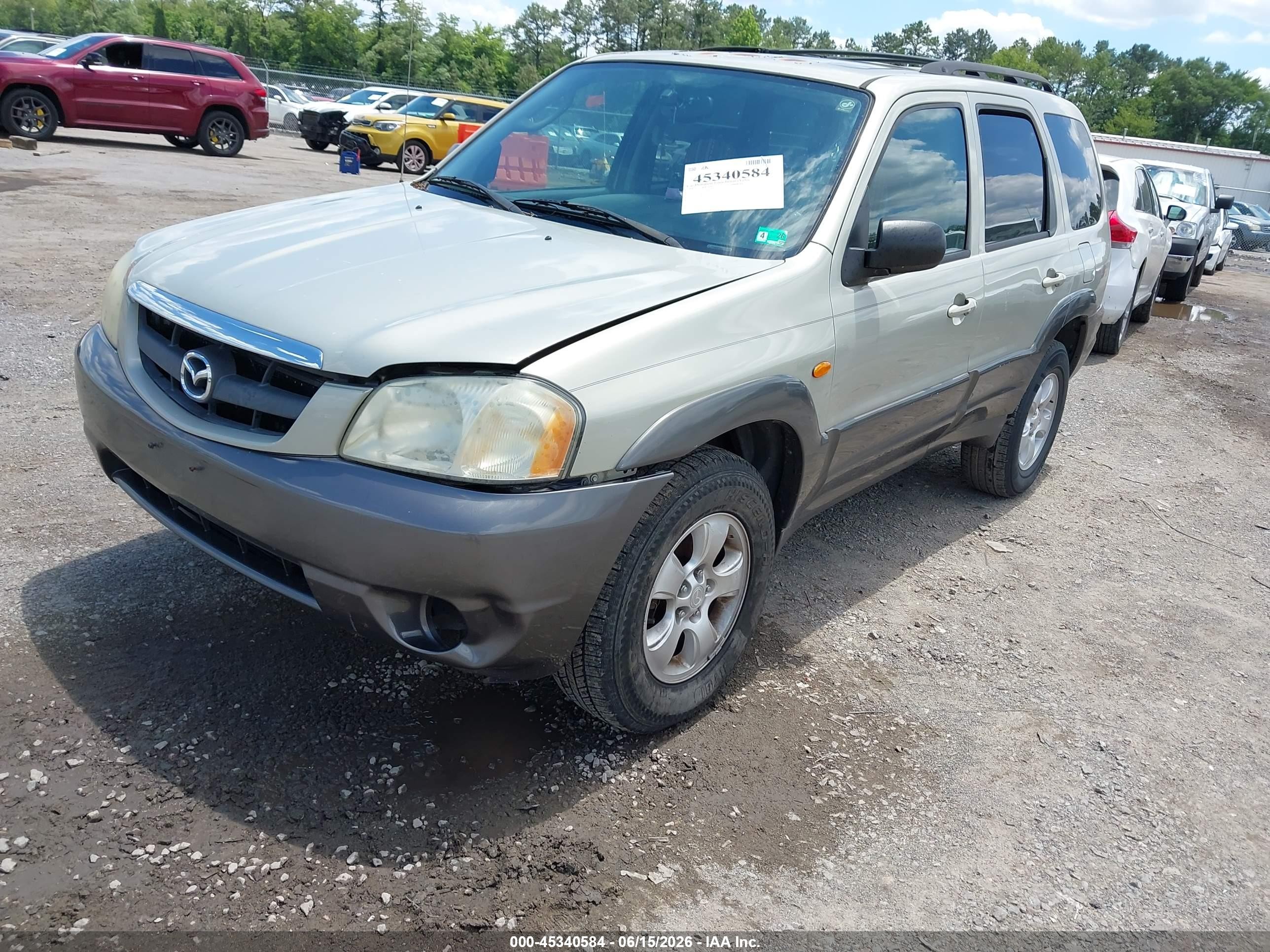 2004 Mazda Tribute Es V6 Золотой vin: 4F2CZ96144KM24699