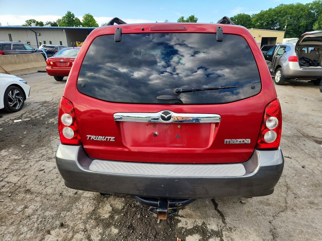 2006 Mazda Tribute S Red vin: 4F2CZ96146KM09994