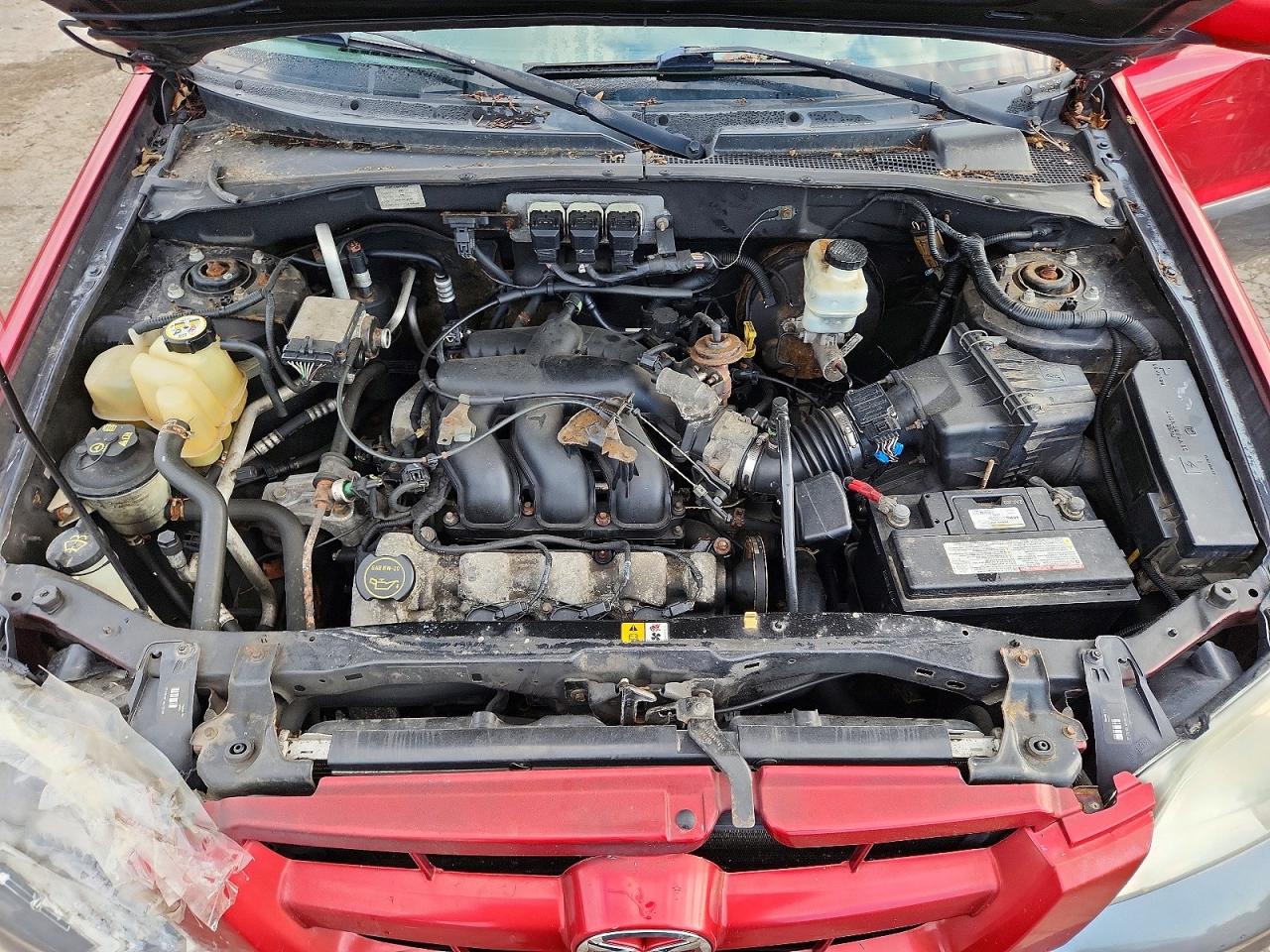 2006 Mazda Tribute S Red vin: 4F2CZ96146KM09994