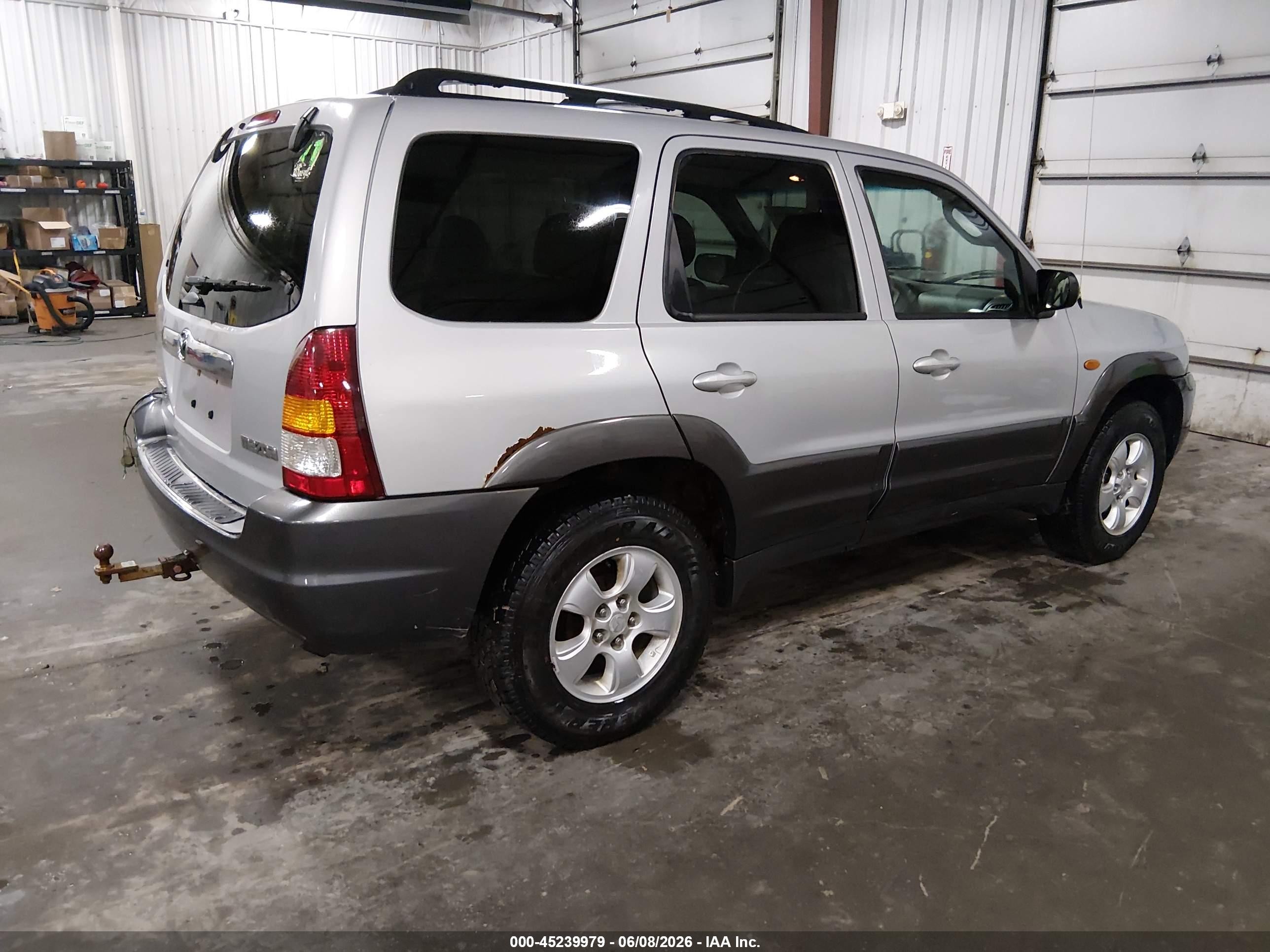 2004 Mazda Tribute Es V6 Silver vin: 4F2CZ96154KM12738