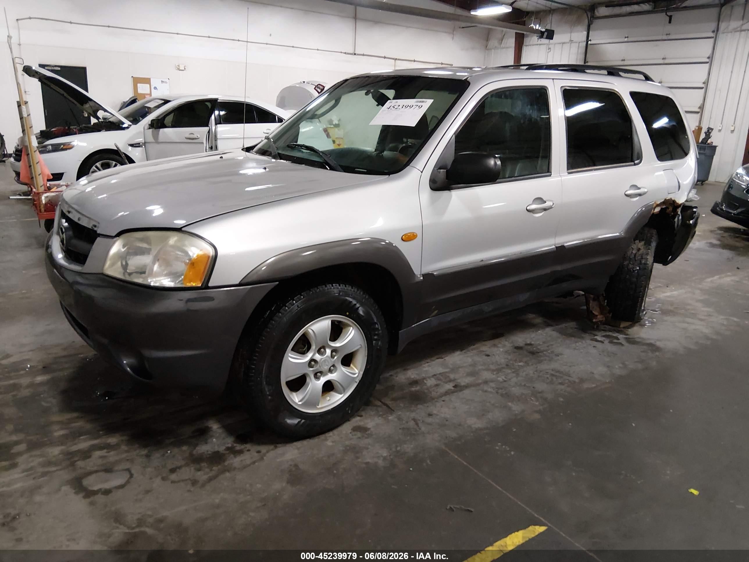 2004 Mazda Tribute Es V6 Silver vin: 4F2CZ96154KM12738