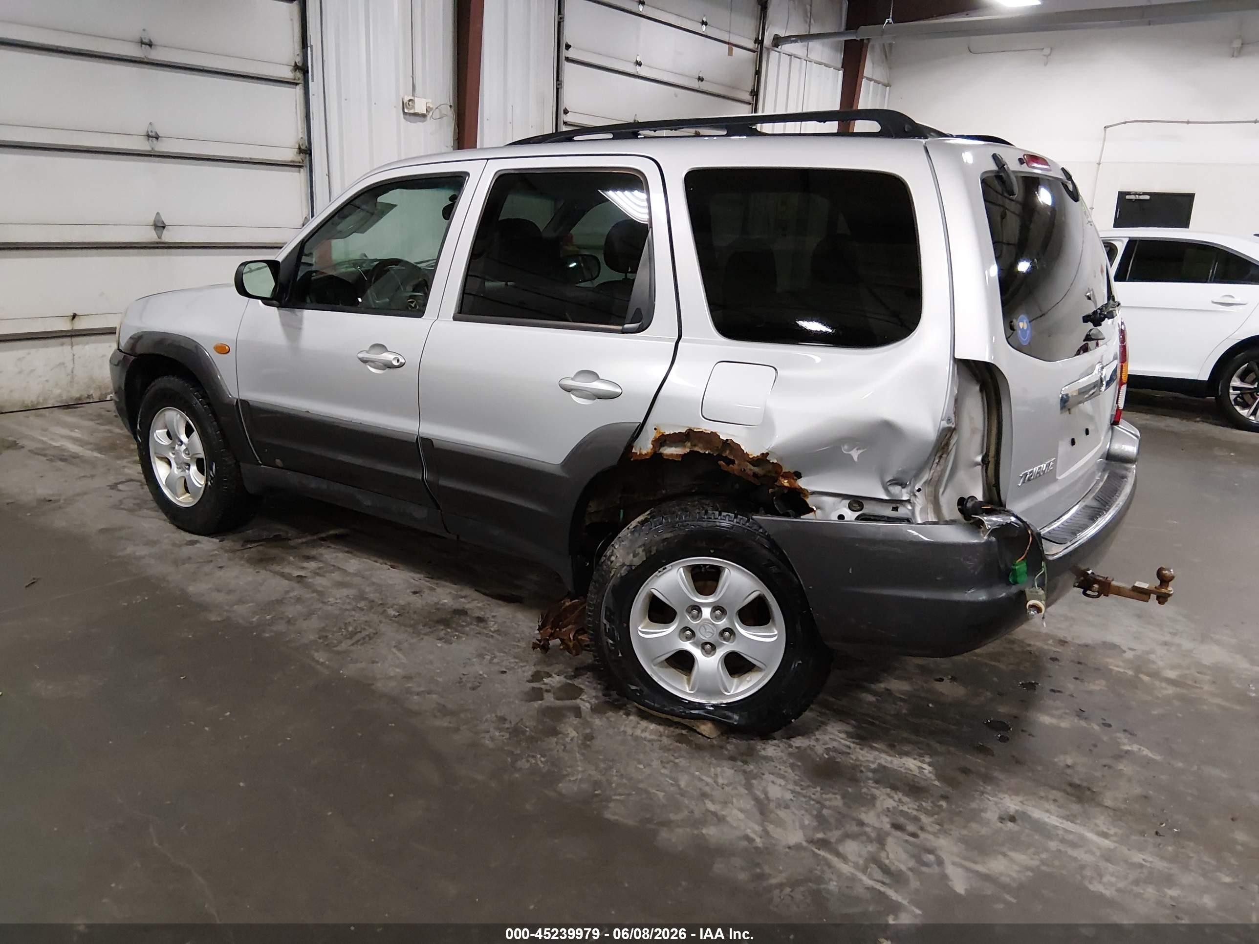 2004 Mazda Tribute Es V6 Silver vin: 4F2CZ96154KM12738