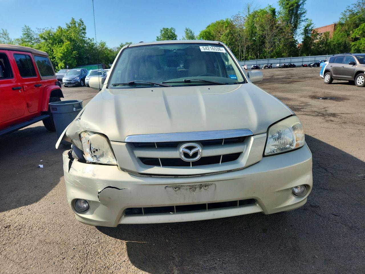2005 Mazda Tribute S Beige vin: 4F2CZ96155KM48642