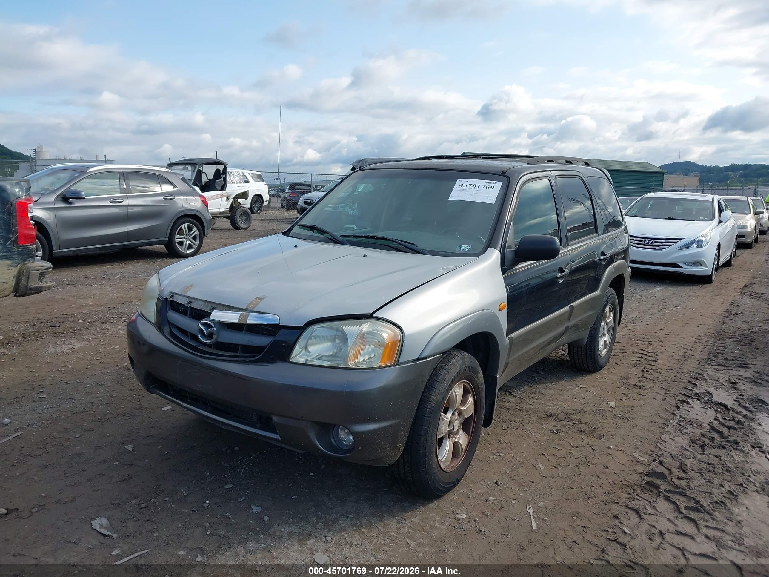 2003 Mazda Tribute Es V6 Black vin: 4F2CZ96163KM46220