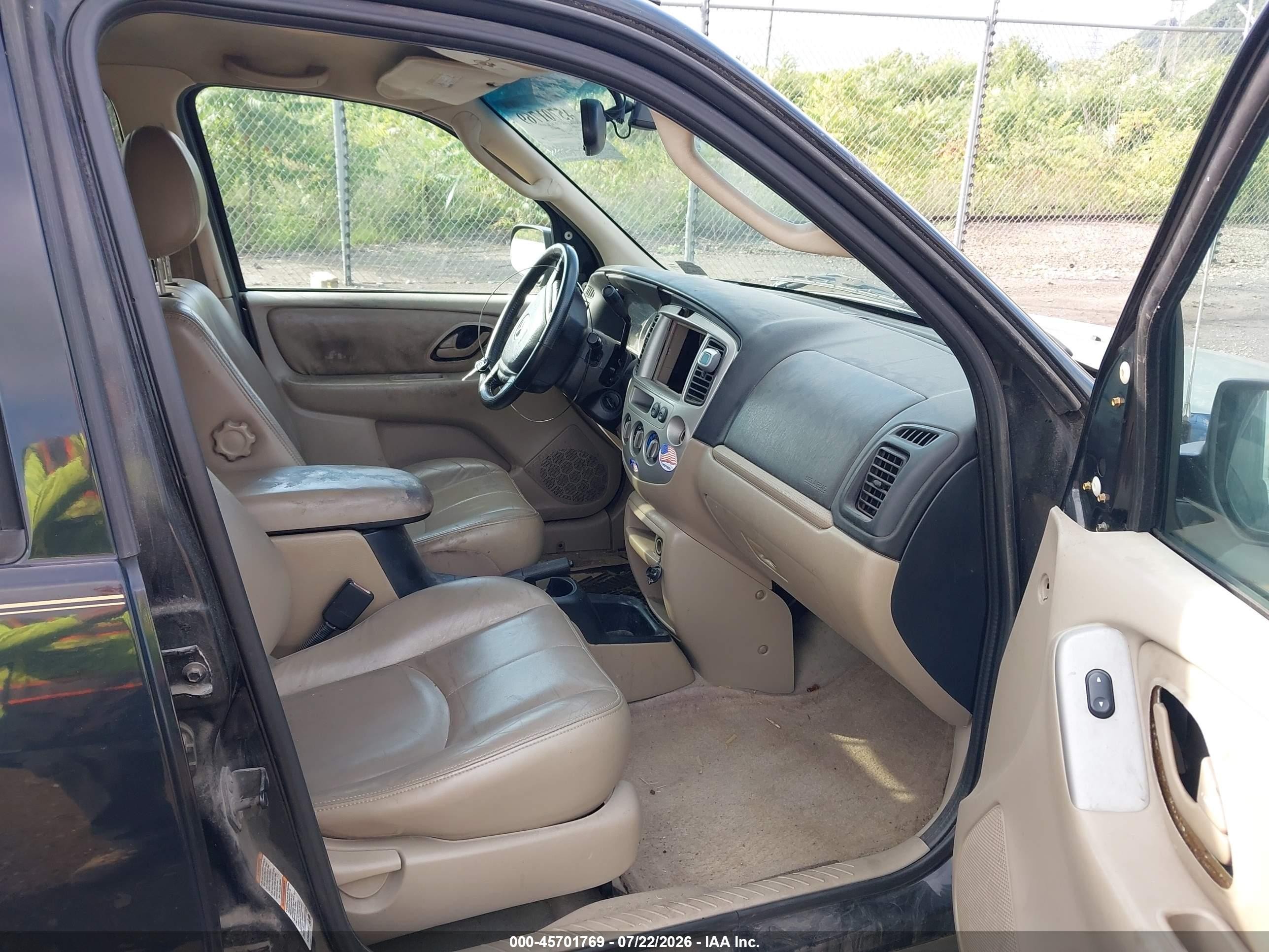 2003 Mazda Tribute Es V6 Black vin: 4F2CZ96163KM46220