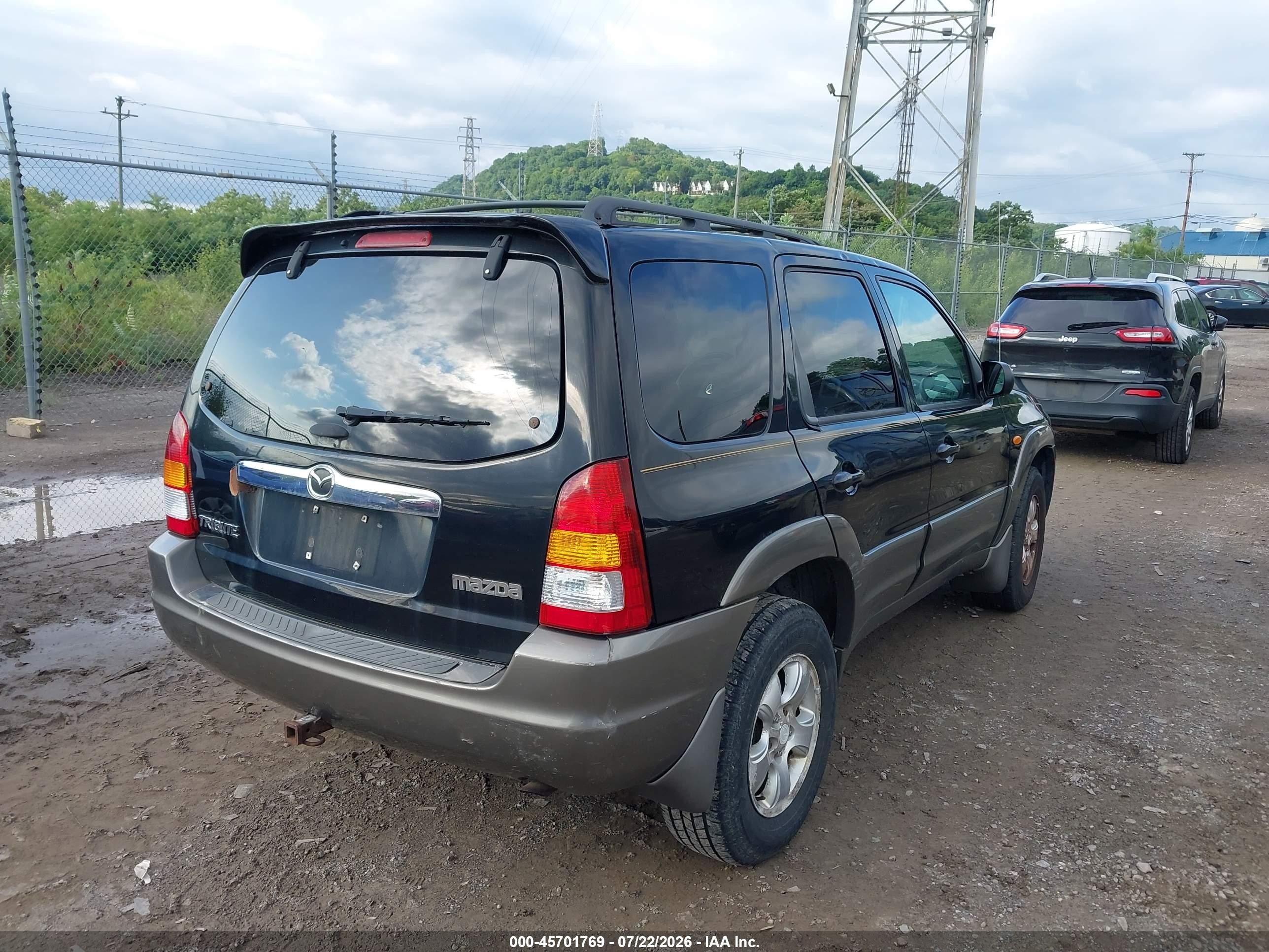 2003 Mazda Tribute Es V6 Black vin: 4F2CZ96163KM46220