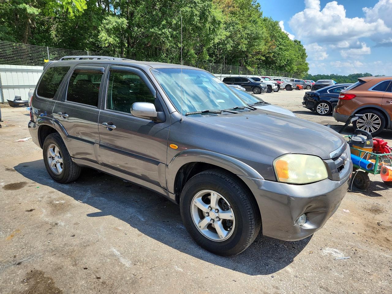 2005 Mazda Tribute S Угольный vin: 4F2CZ96175KM07106