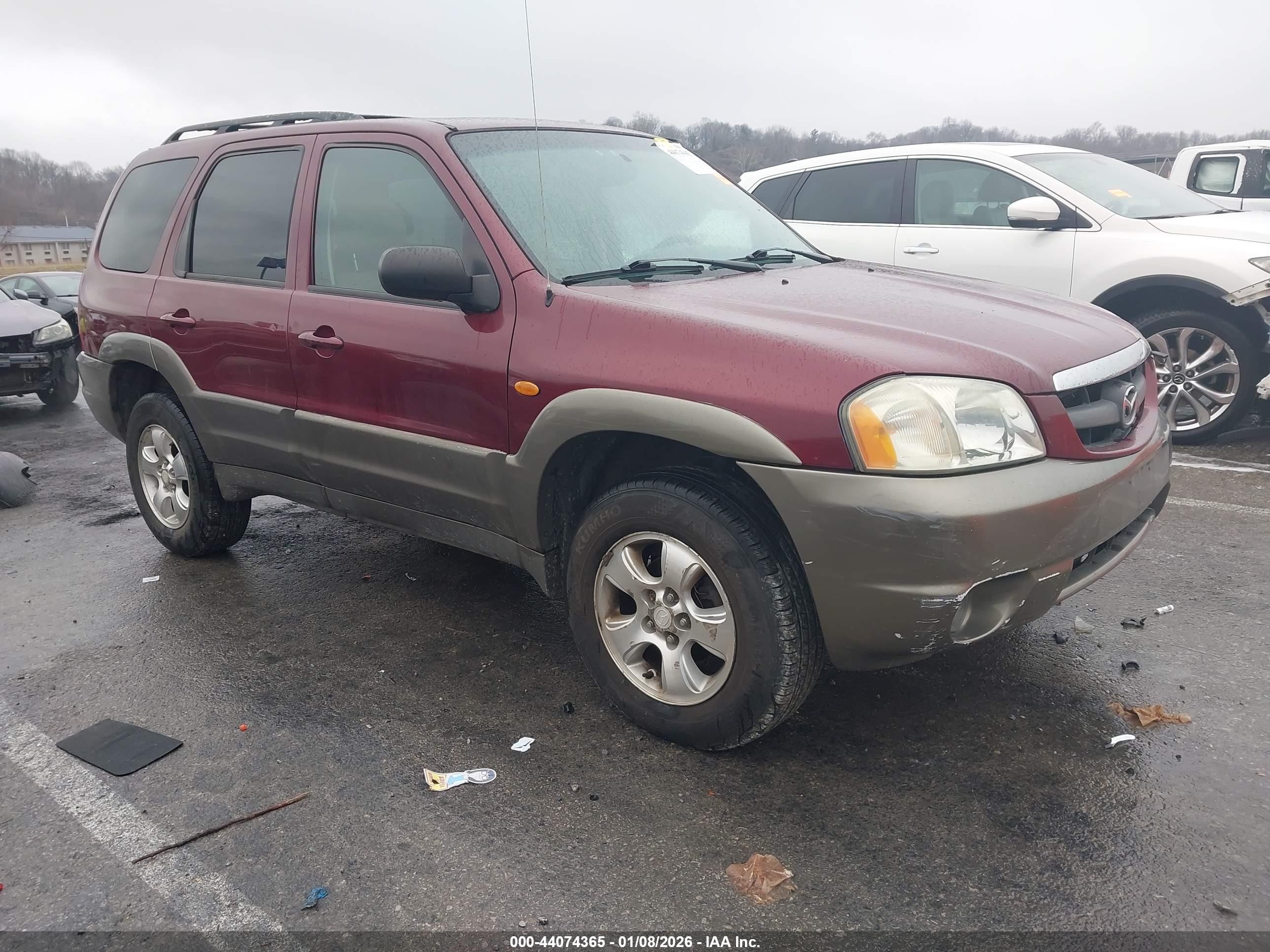 2003 Mazda Tribute Es V6 Темно-бордовый vin: 4F2CZ96193KM41898