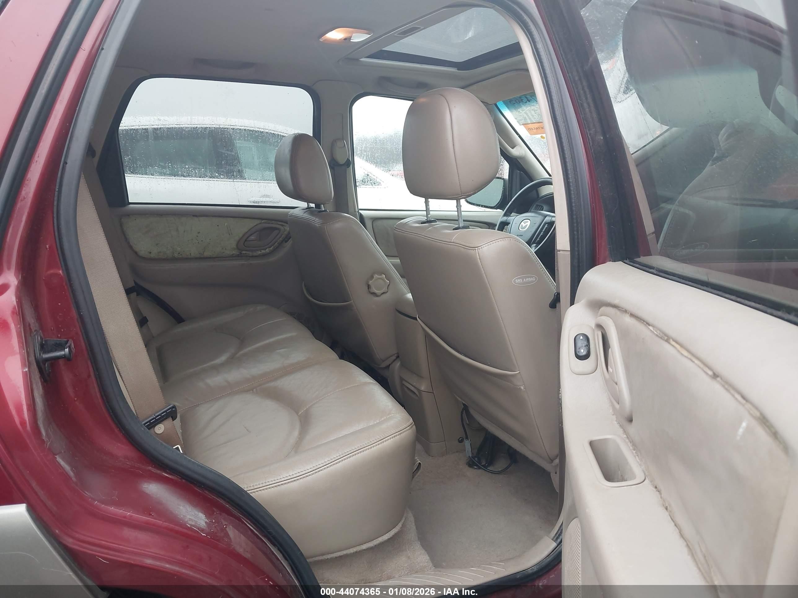2003 Mazda Tribute Es V6 Maroon vin: 4F2CZ96193KM41898