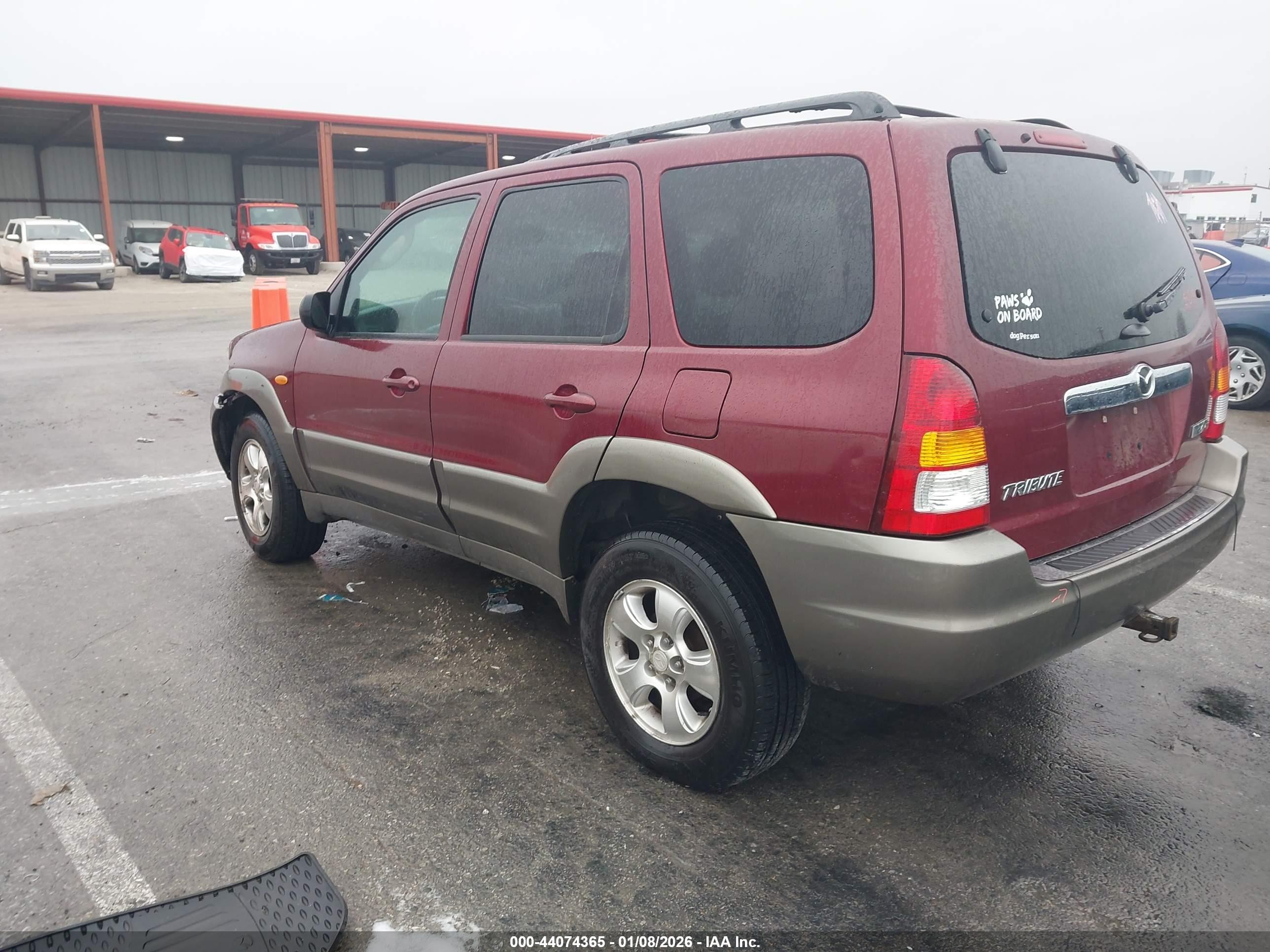 2003 Mazda Tribute Es V6 Maroon vin: 4F2CZ96193KM41898