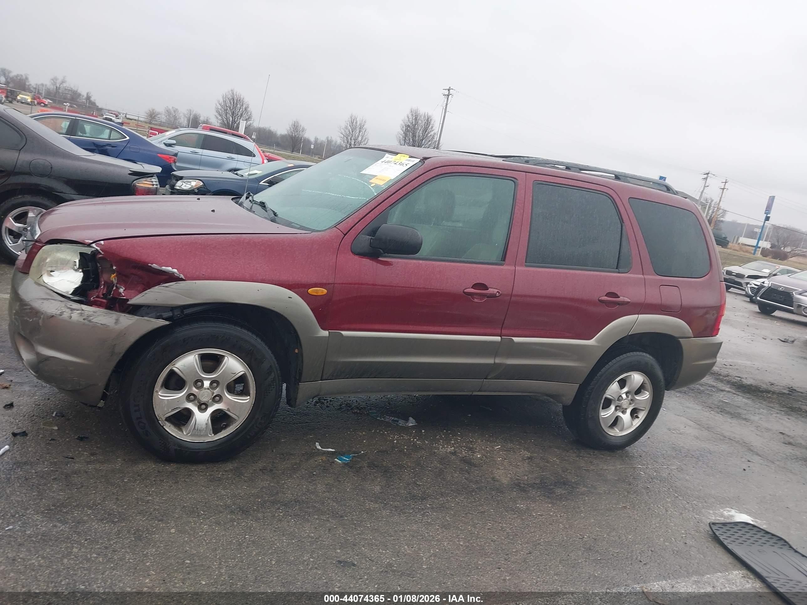 2003 Mazda Tribute Es V6 Maroon vin: 4F2CZ96193KM41898