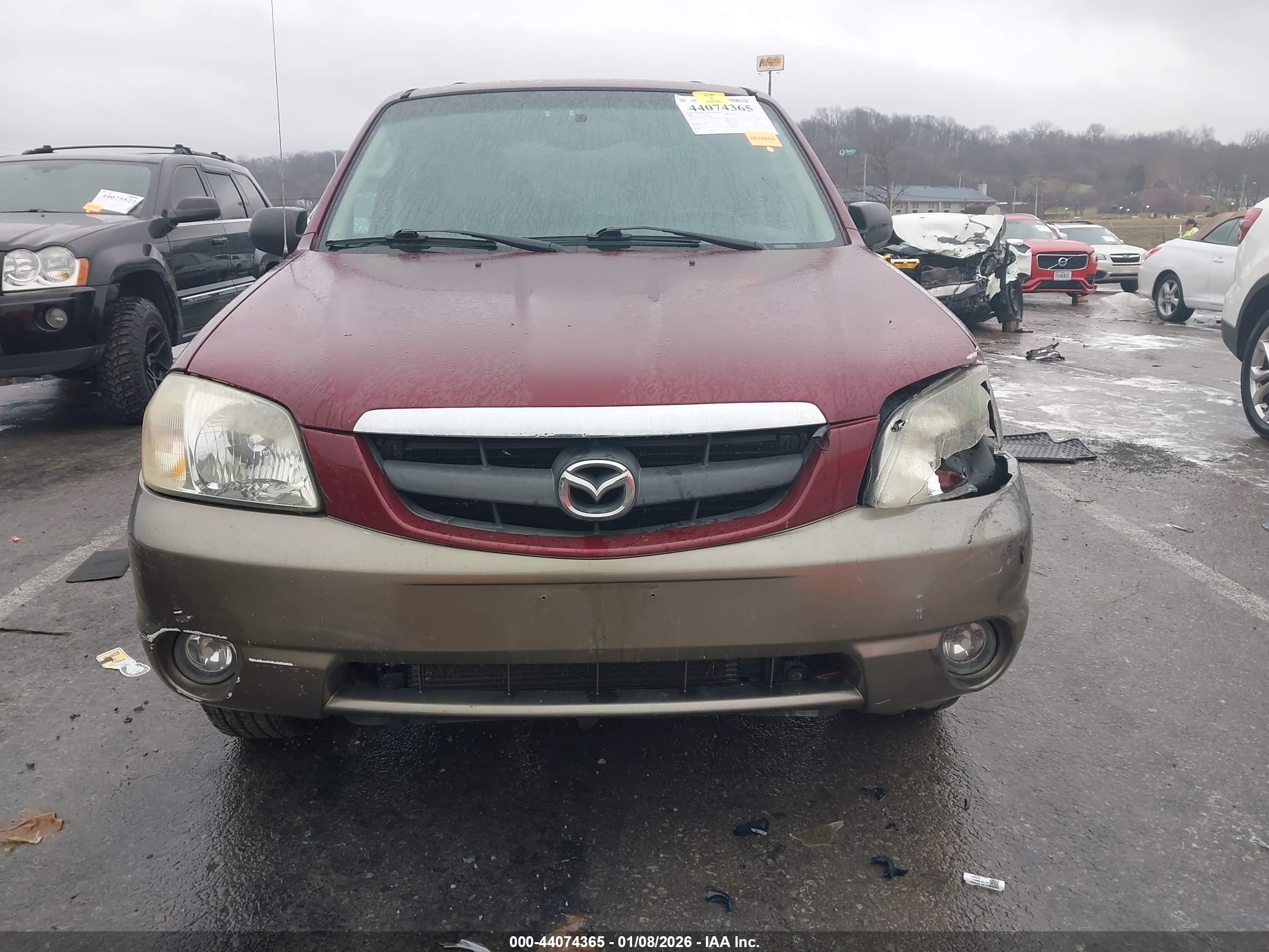 2003 Mazda Tribute Es V6 Maroon vin: 4F2CZ96193KM41898