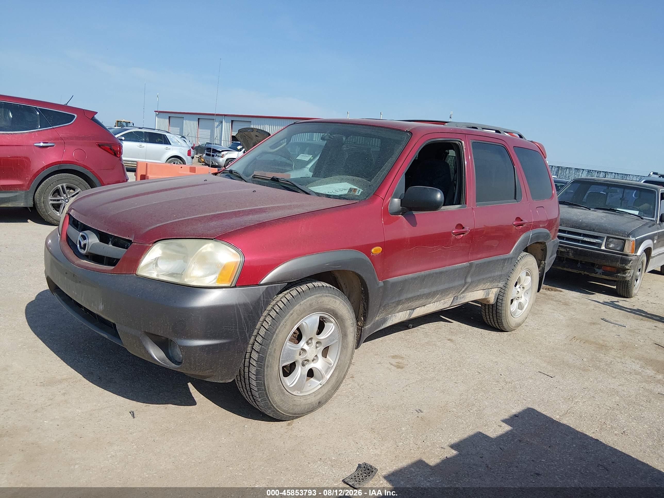 2003 Mazda Tribute Es V6 Red vin: 4F2CZ96193KM45854