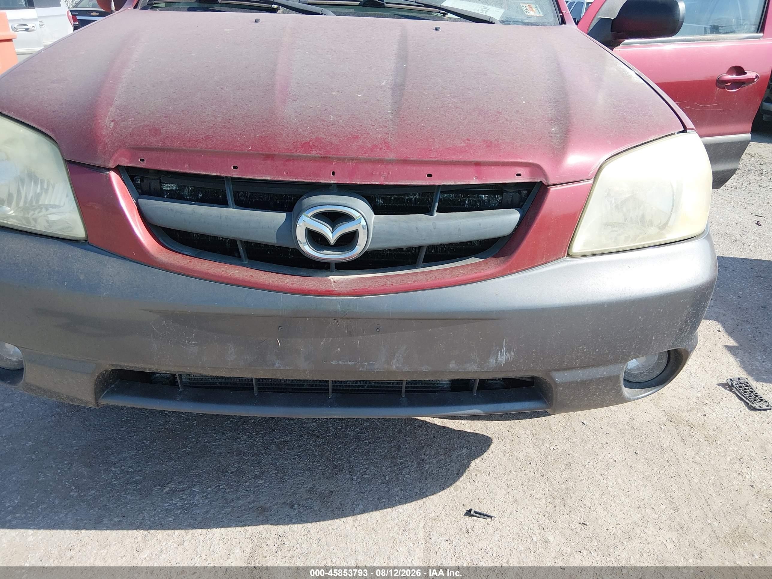 2003 Mazda Tribute Es V6 Red vin: 4F2CZ96193KM45854