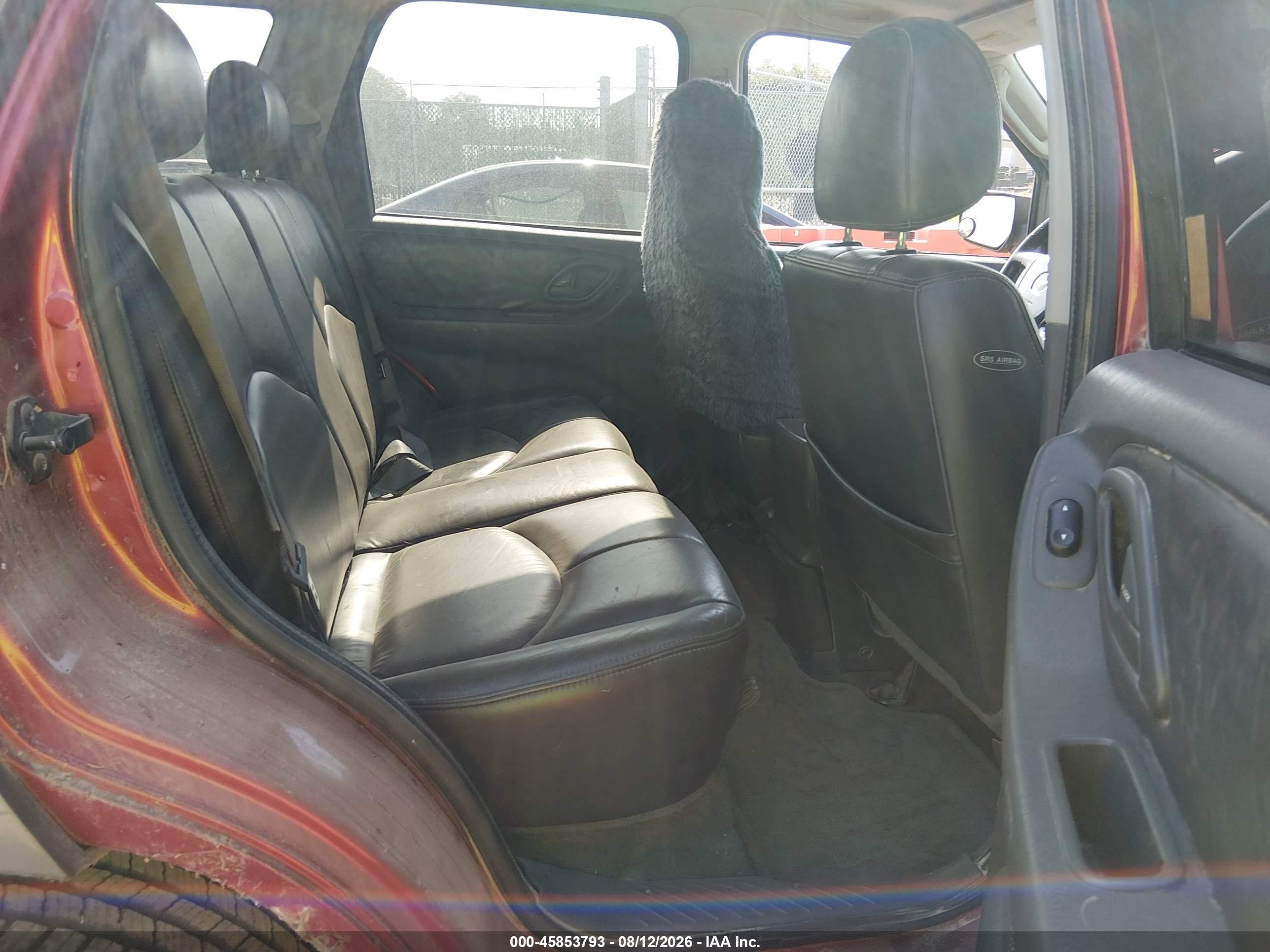 2003 Mazda Tribute Es V6 Red vin: 4F2CZ96193KM45854
