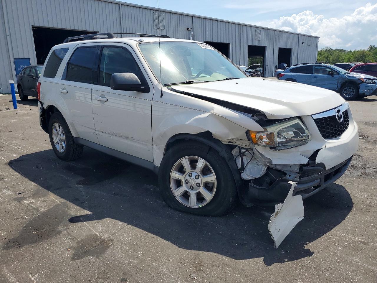2009 Mazda Tribute S White vin: 4F2CZ96G89KM03270