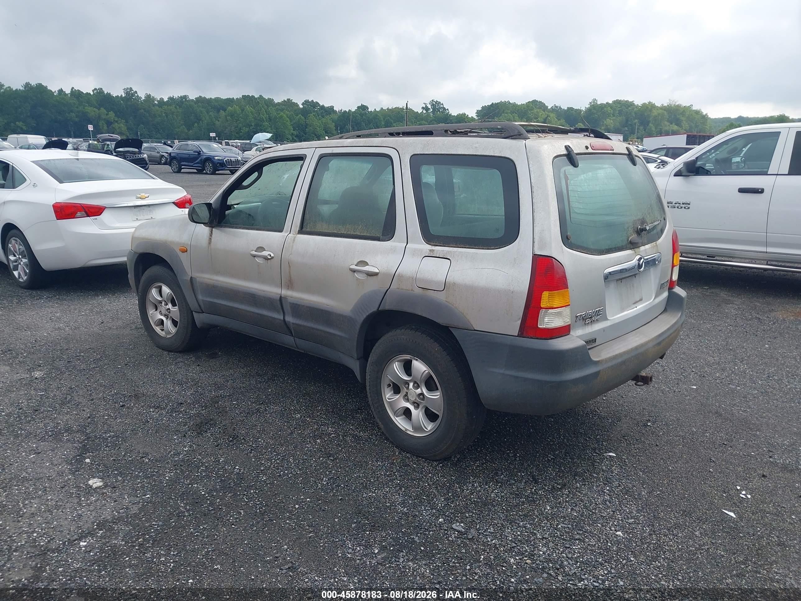 2001 Mazda Tribute Dx Silver vin: 4F2YU06131KM04598