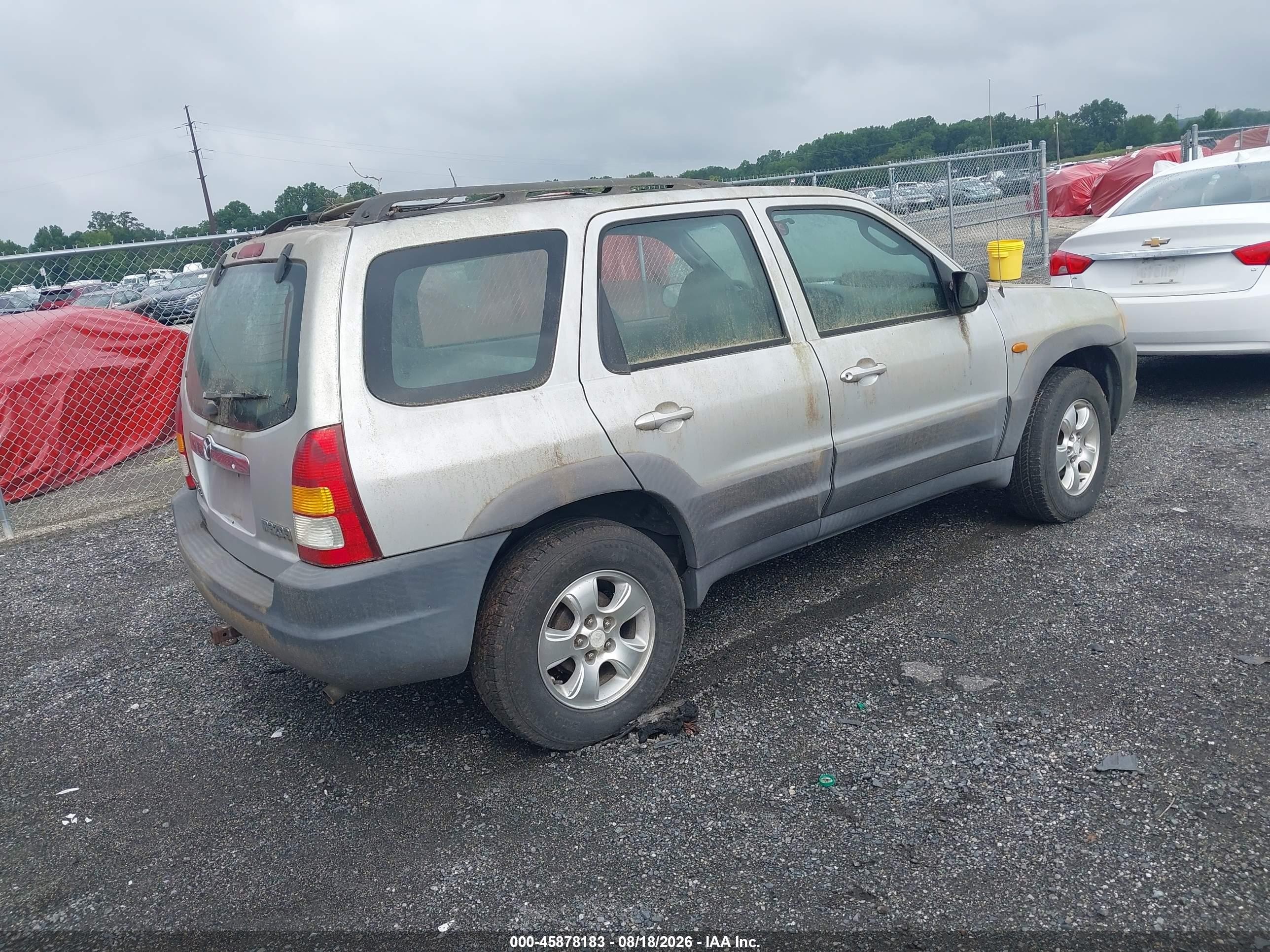 2001 Mazda Tribute Dx Silver vin: 4F2YU06131KM04598