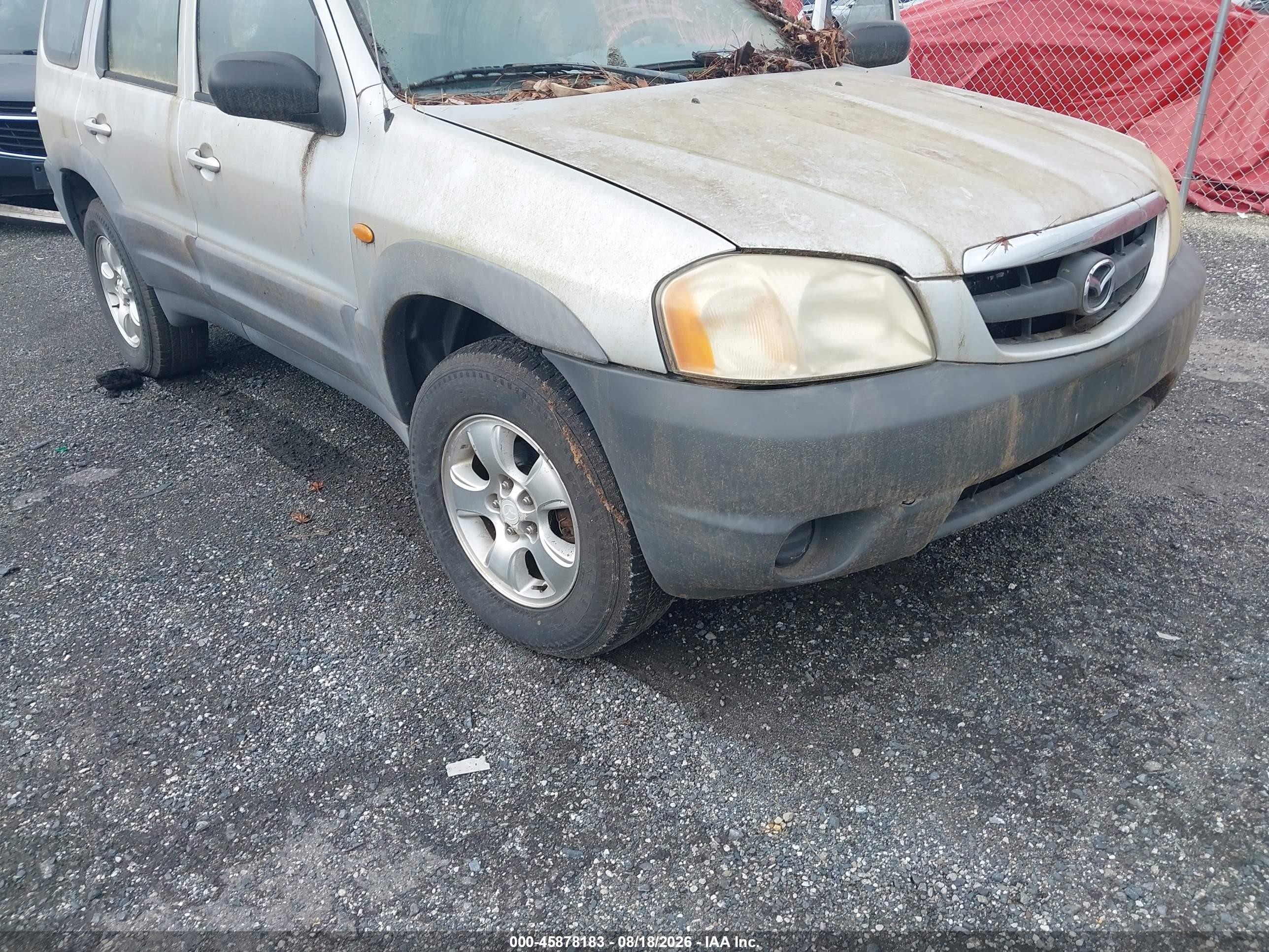 2001 Mazda Tribute Dx Silver vin: 4F2YU06131KM04598
