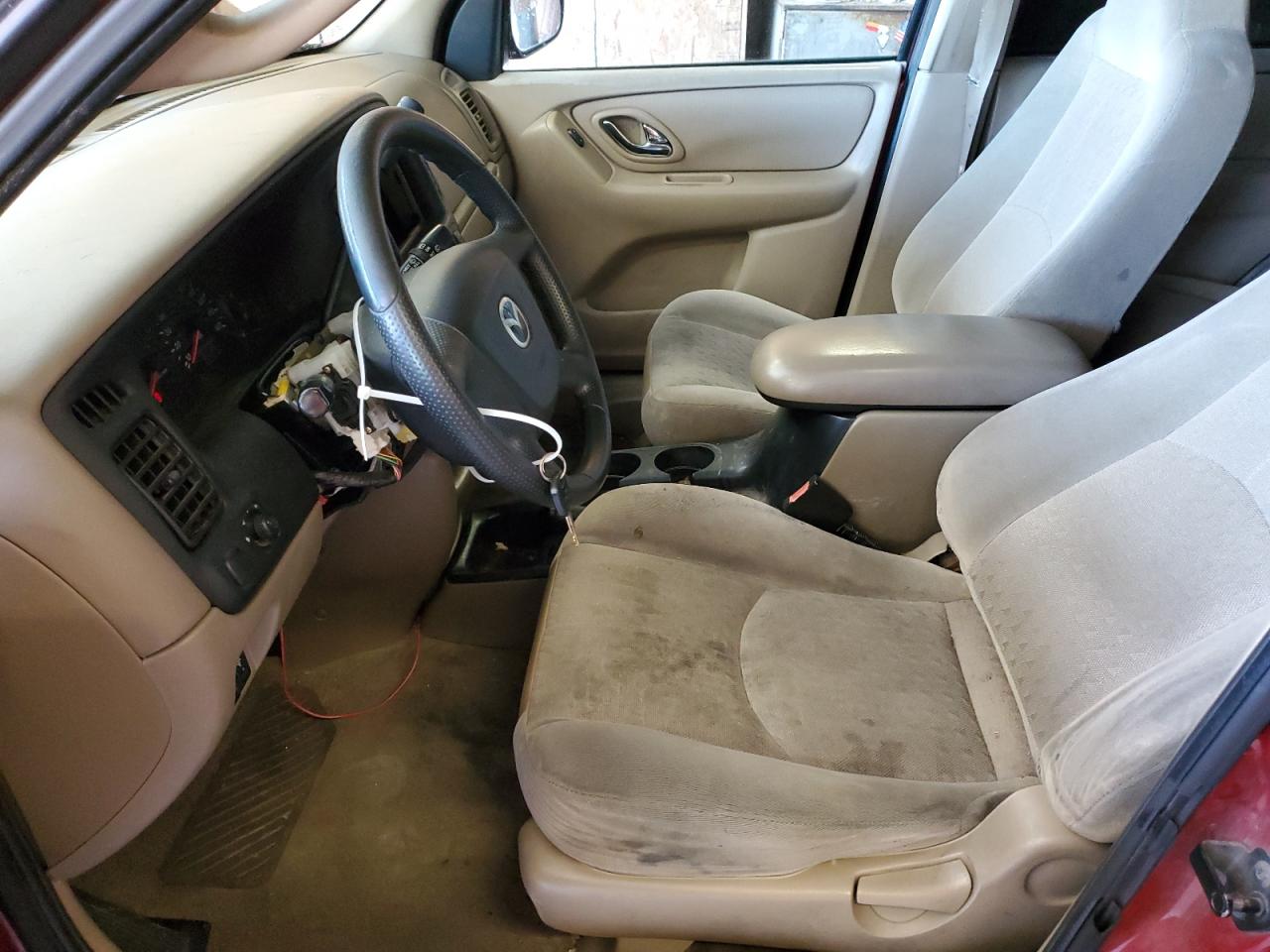 2001 Mazda Tribute Red vin: 4F2YU06191KM42739