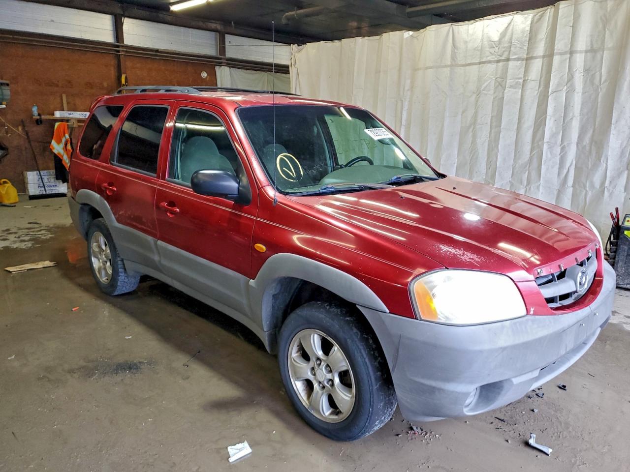 2001 Mazda Tribute Red vin: 4F2YU06191KM42739