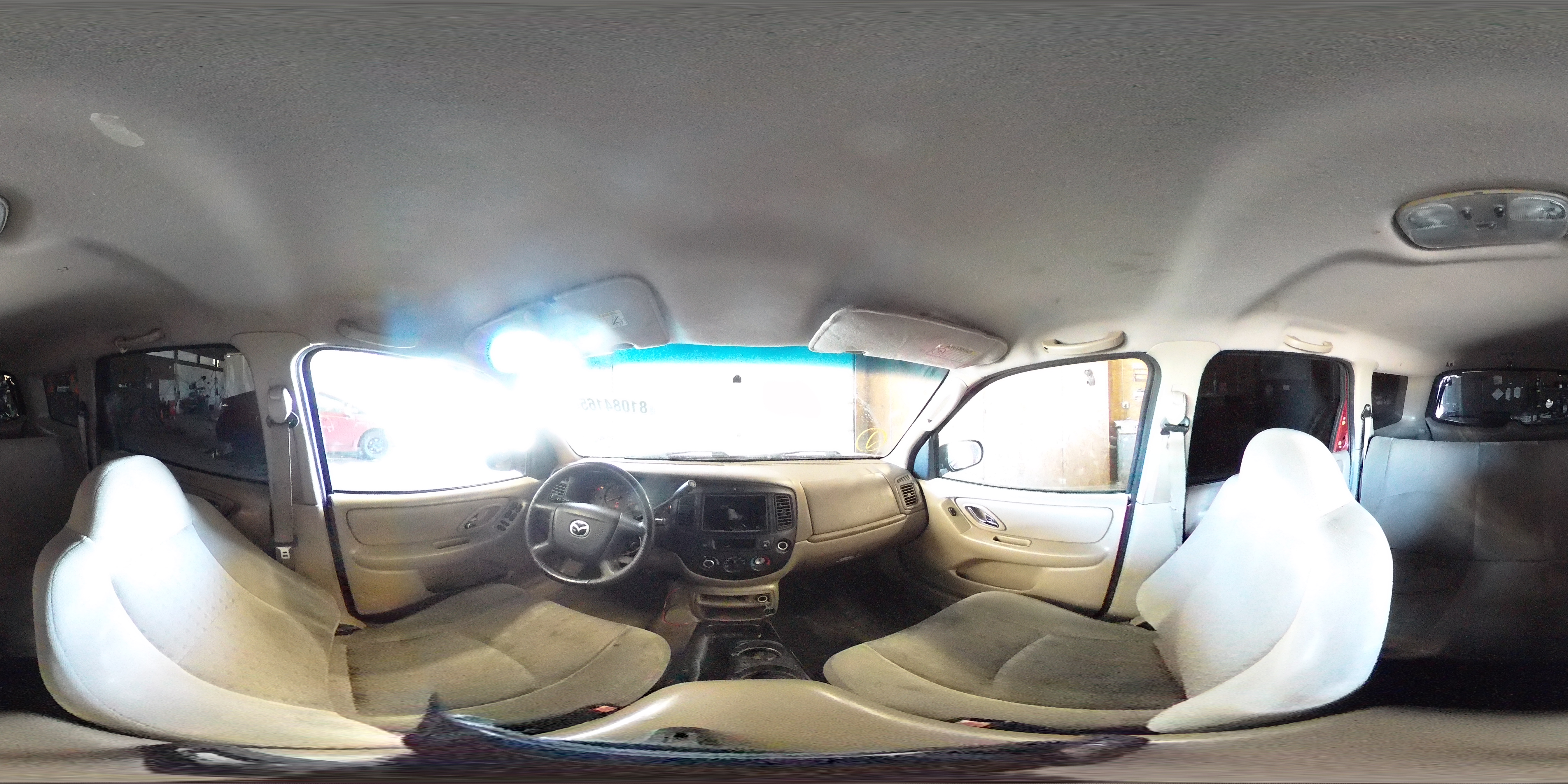 2001 Mazda Tribute Red vin: 4F2YU06191KM42739