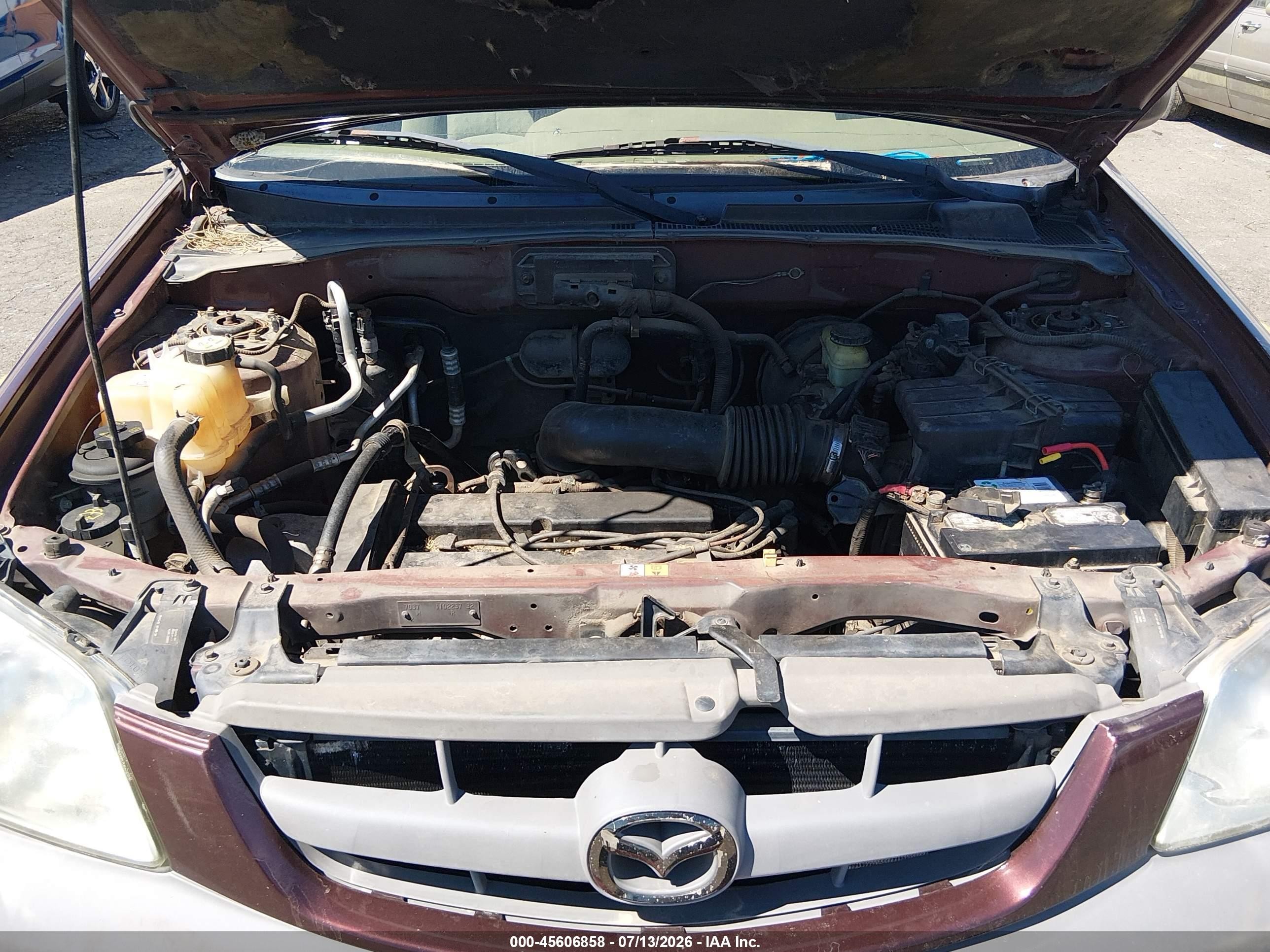 2002 Mazda Tribute Dx Бордовый vin: 4F2YU06B62KM15959