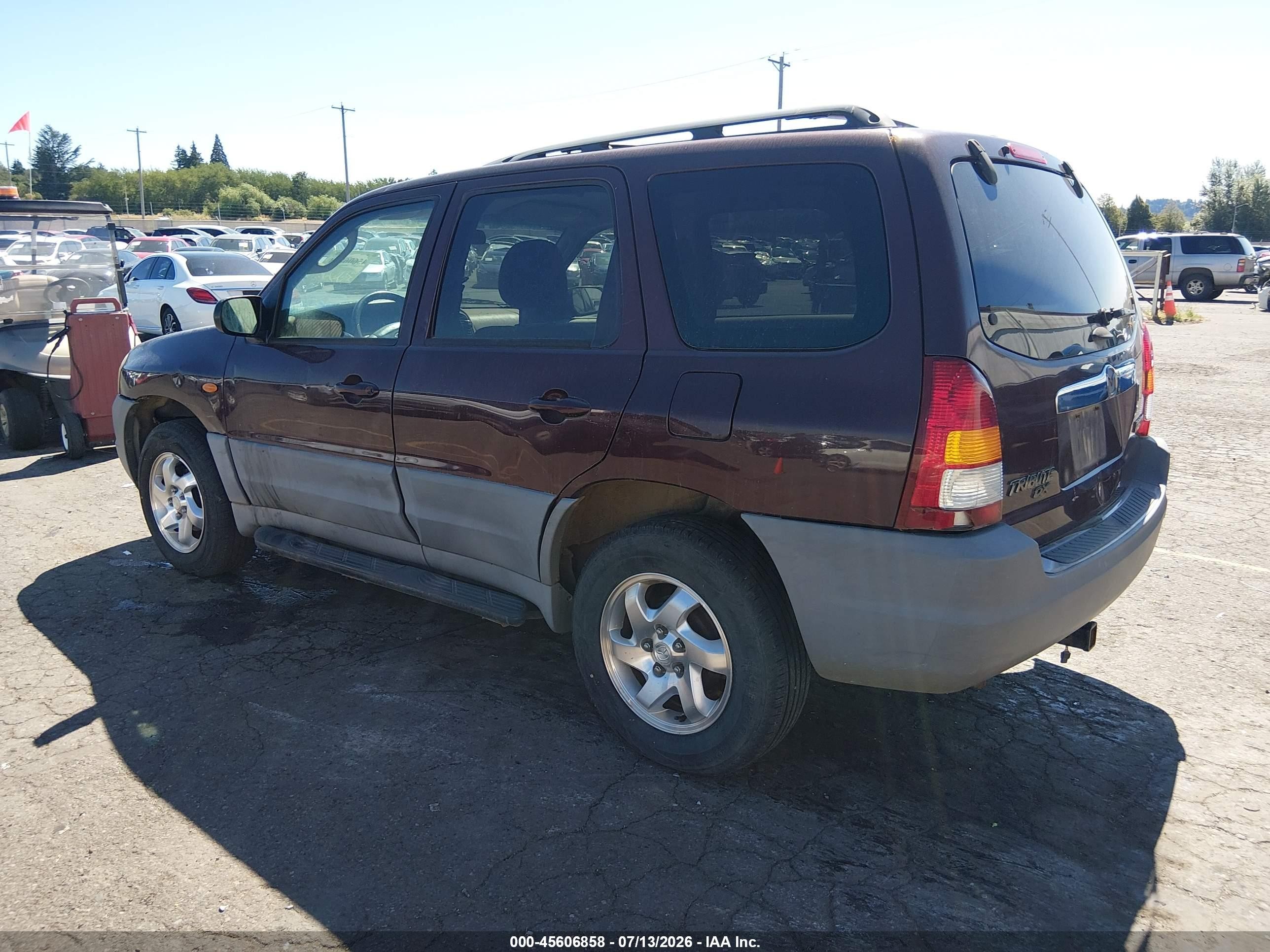 2002 Mazda Tribute Dx Бордовый vin: 4F2YU06B62KM15959