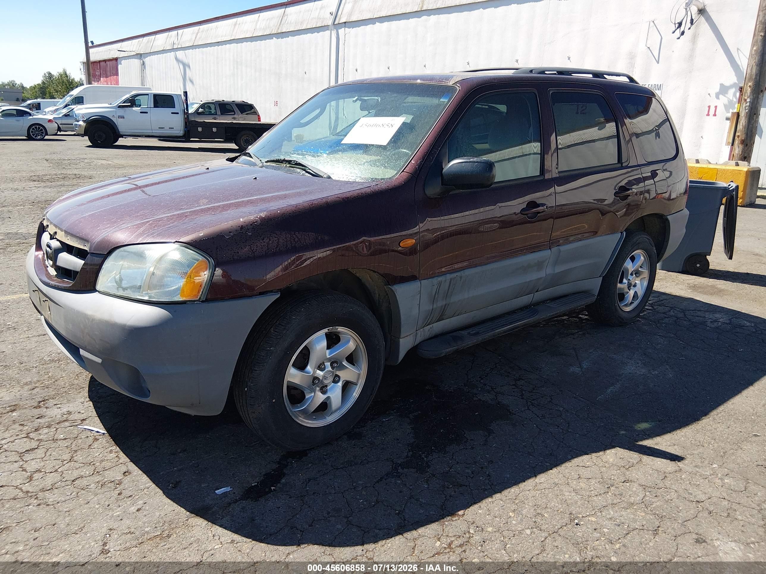 2002 Mazda Tribute Dx Бордовый vin: 4F2YU06B62KM15959