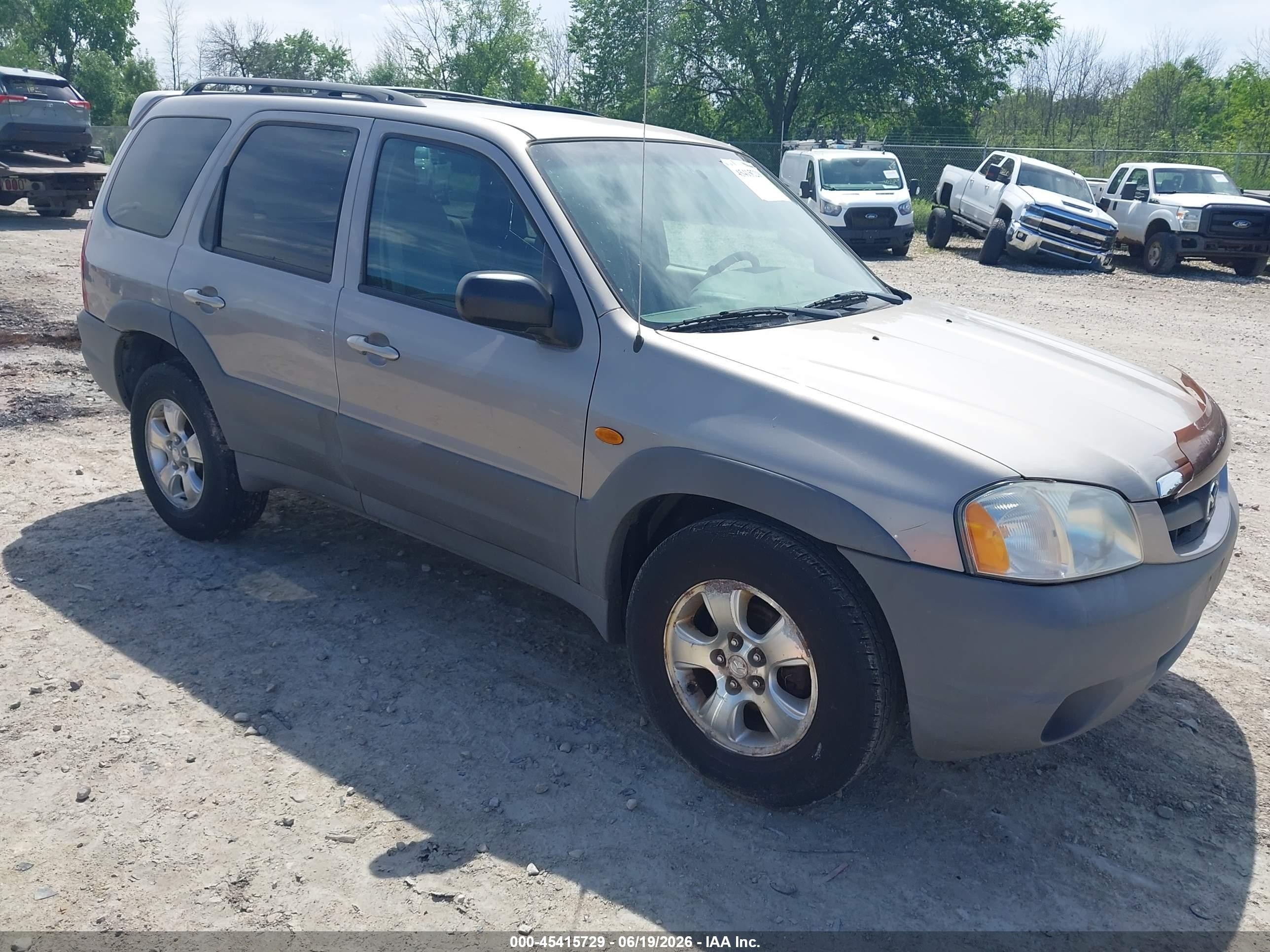2001 Mazda Tribute Dx V6 Beige vin: 4F2YU07121KM14604