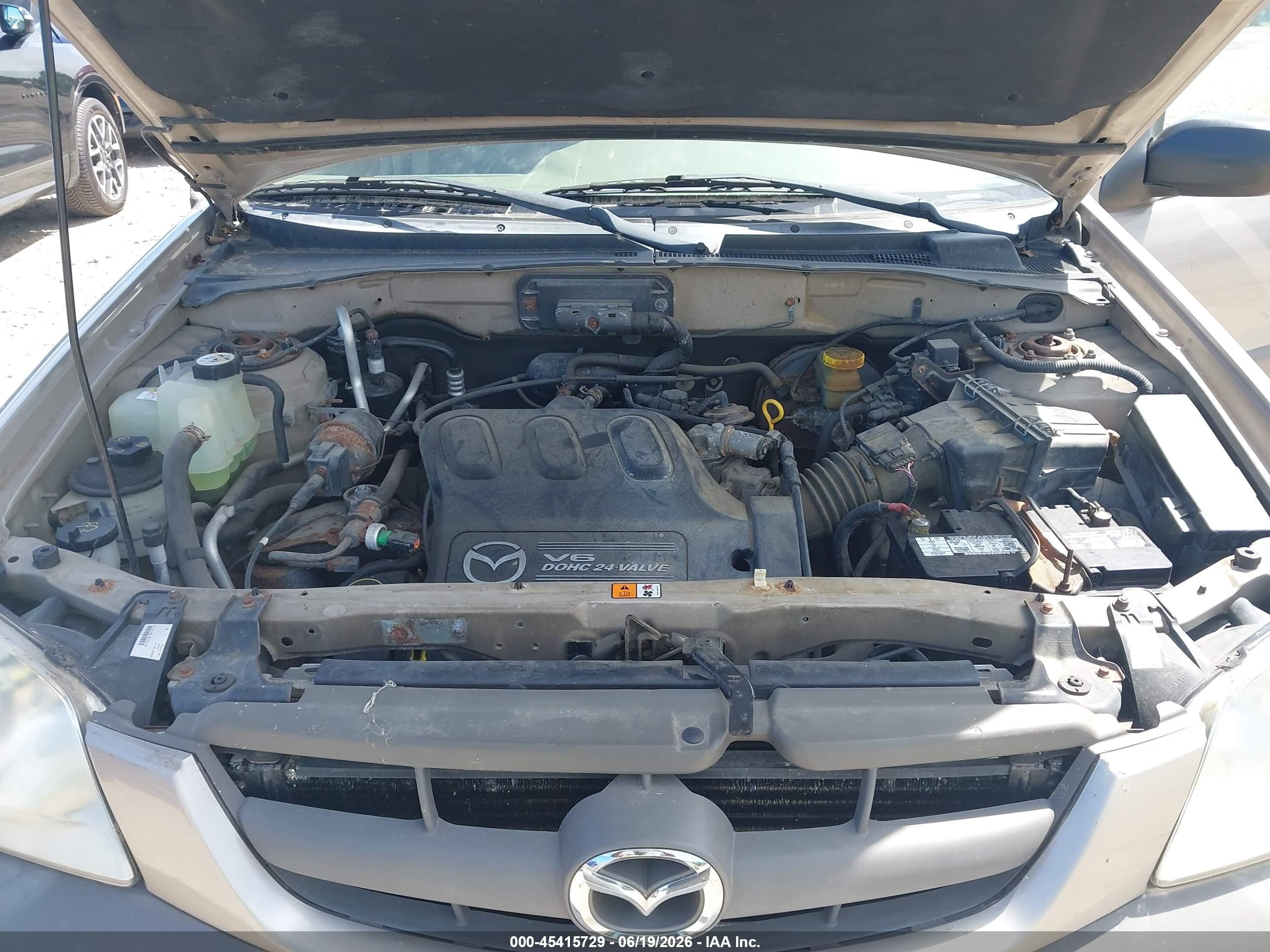 2001 Mazda Tribute Dx V6 Beige vin: 4F2YU07121KM14604