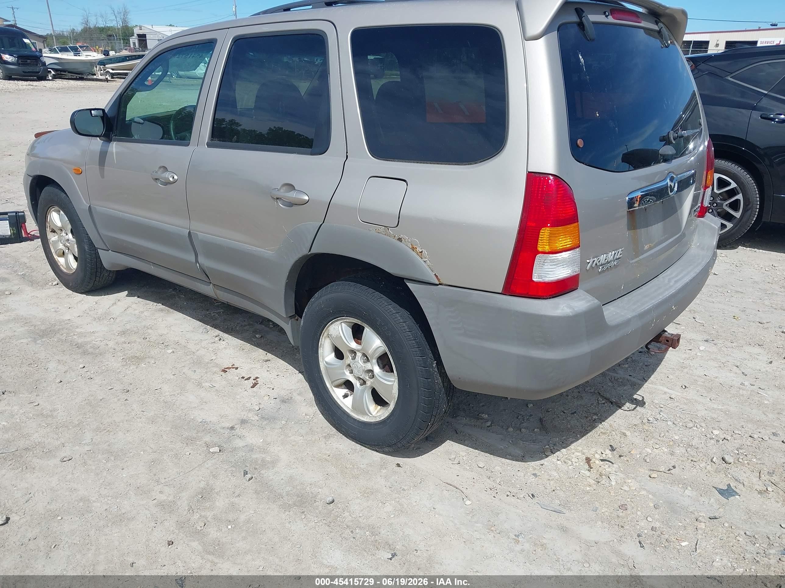 2001 Mazda Tribute Dx V6 Beige vin: 4F2YU07121KM14604