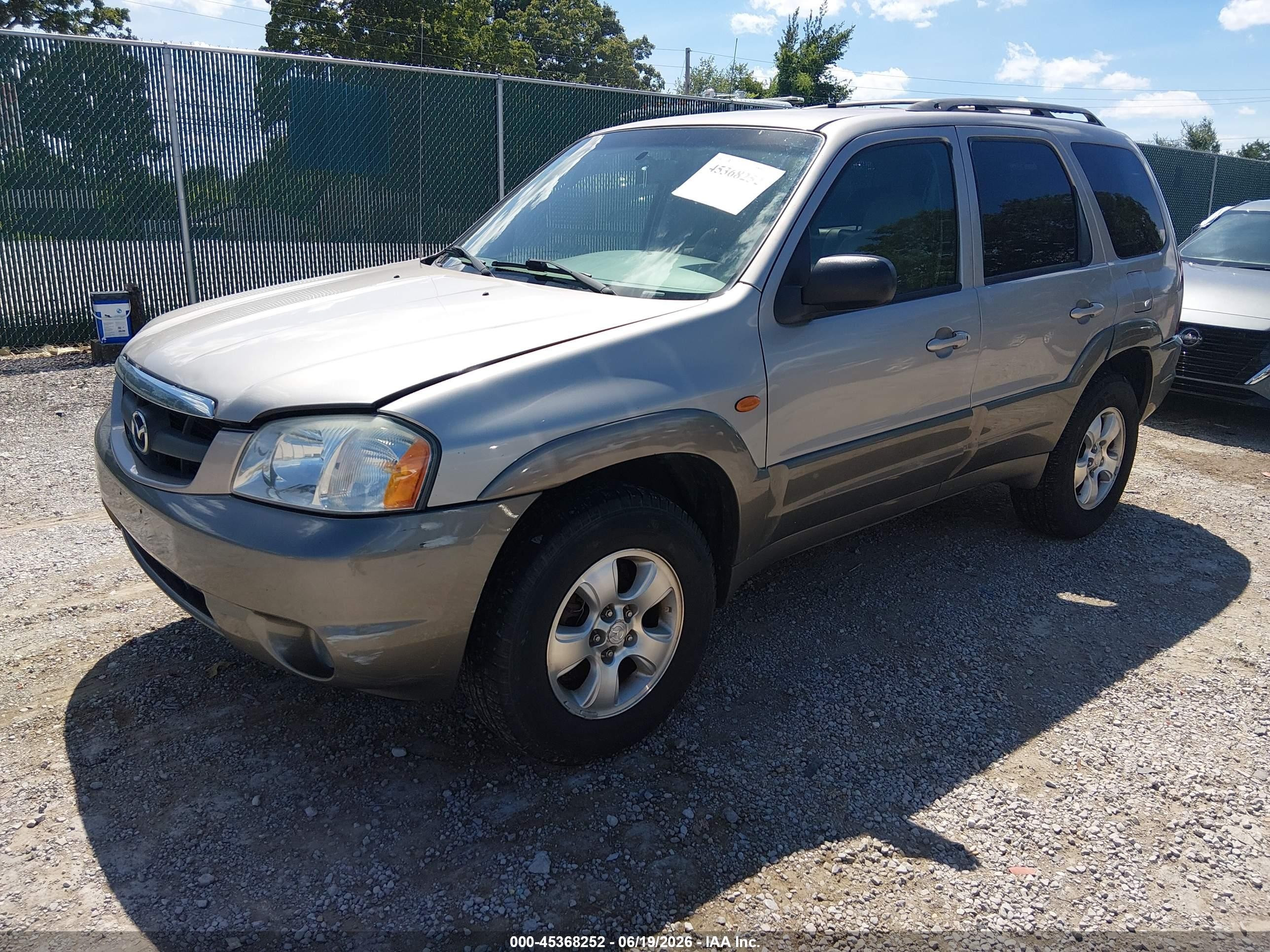 2001 Mazda Tribute Es V6/lx V6 Золотой vin: 4F2YU08101KM30489
