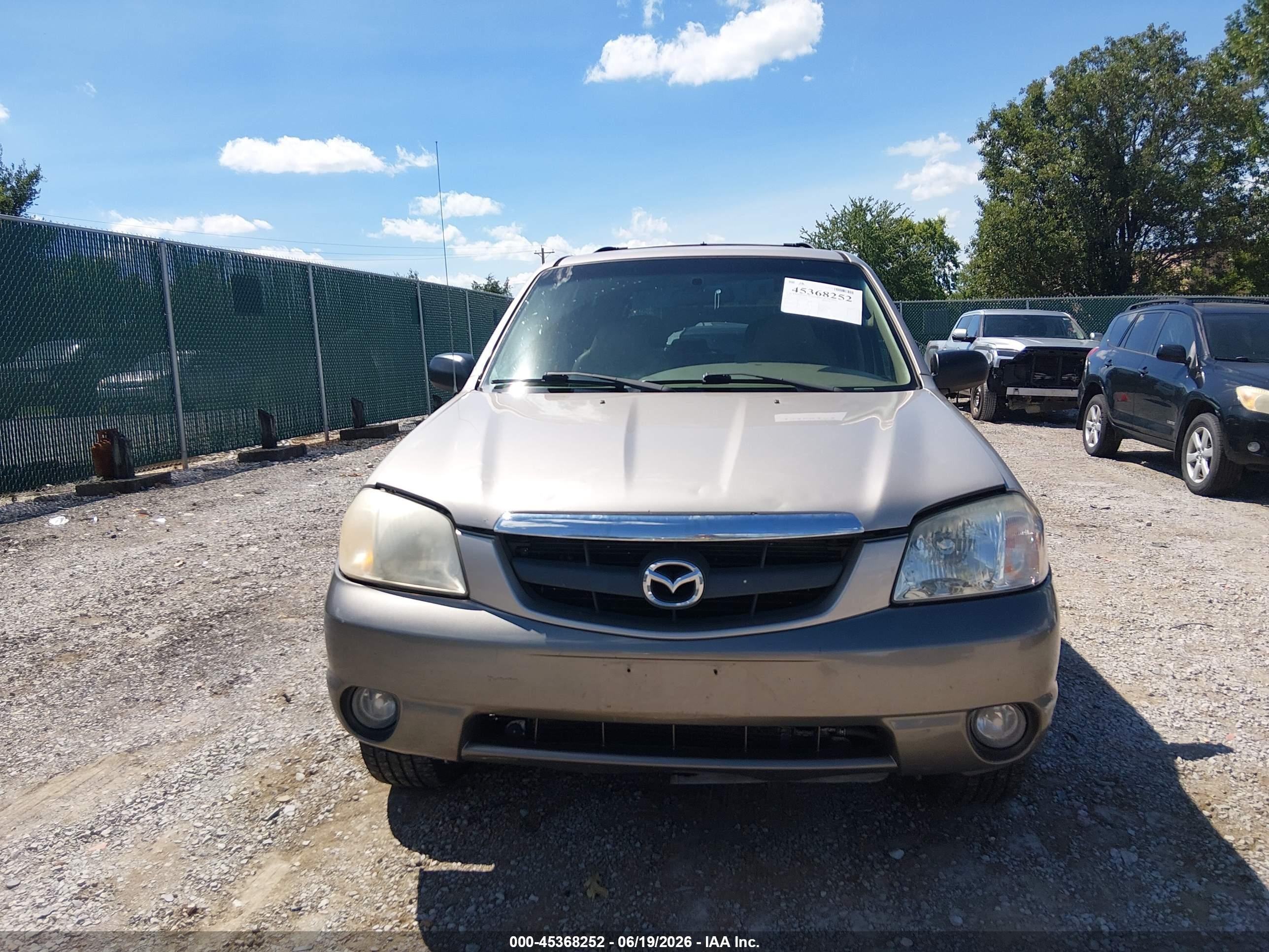 2001 Mazda Tribute Es V6/lx V6 Золотой vin: 4F2YU08101KM30489