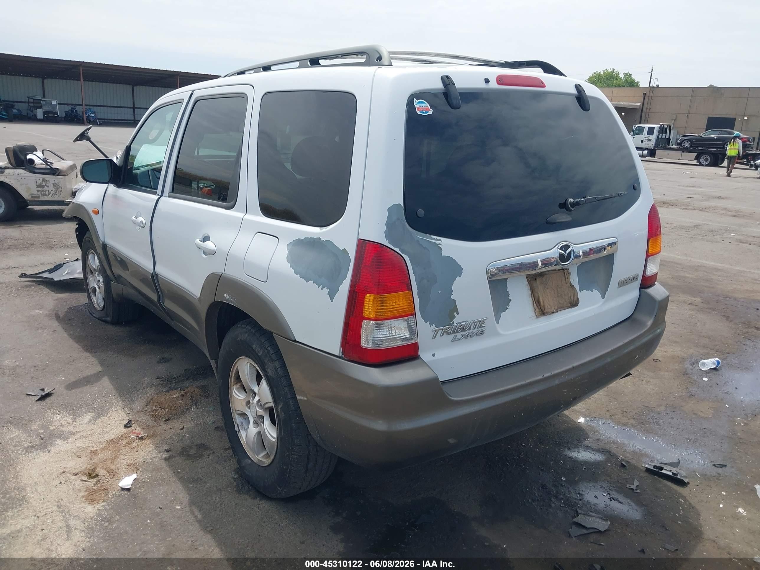 2001 Mazda Tribute Es V6/lx V6 White vin: 4F2YU08121KM11782