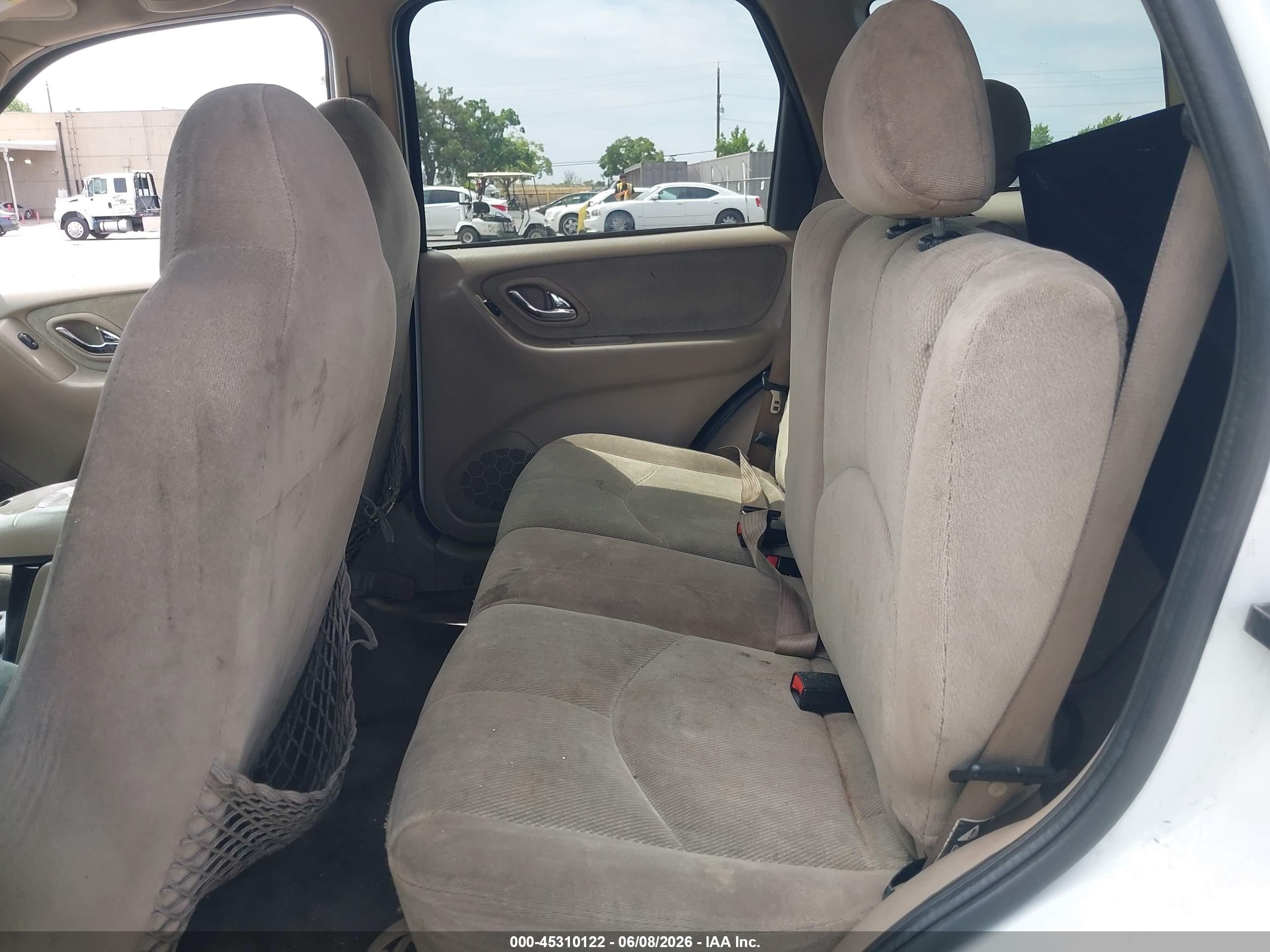 2001 Mazda Tribute Es V6/lx V6 White vin: 4F2YU08121KM11782
