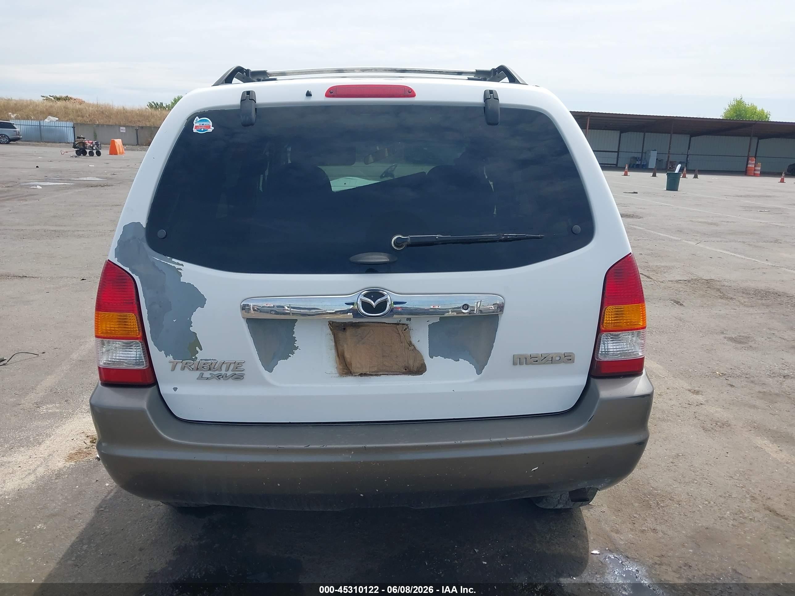 2001 Mazda Tribute Es V6/lx V6 White vin: 4F2YU08121KM11782