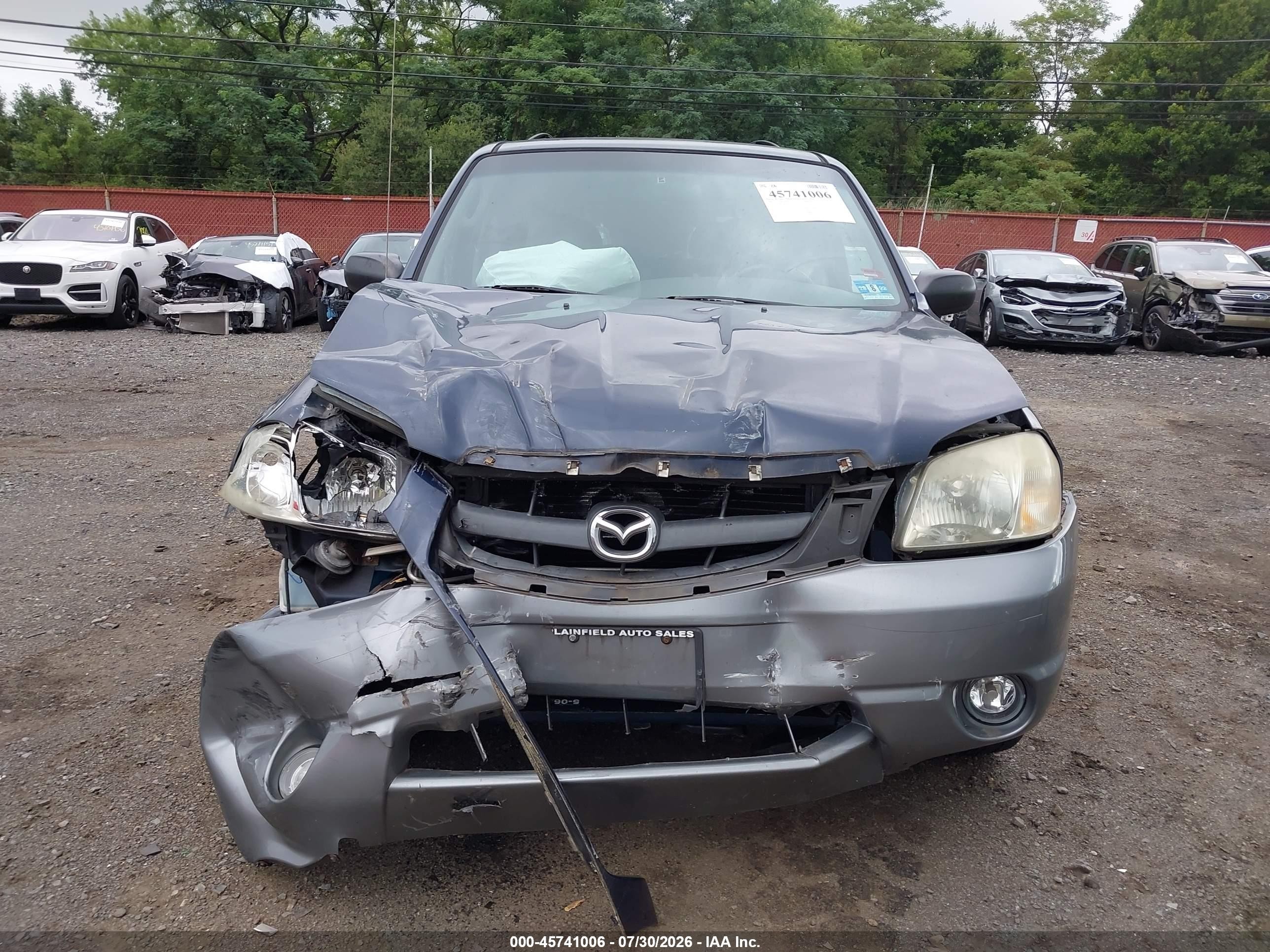 2002 Mazda Tribute Es V6/lx V6 Dark Blue vin: 4F2YU08122KM16739
