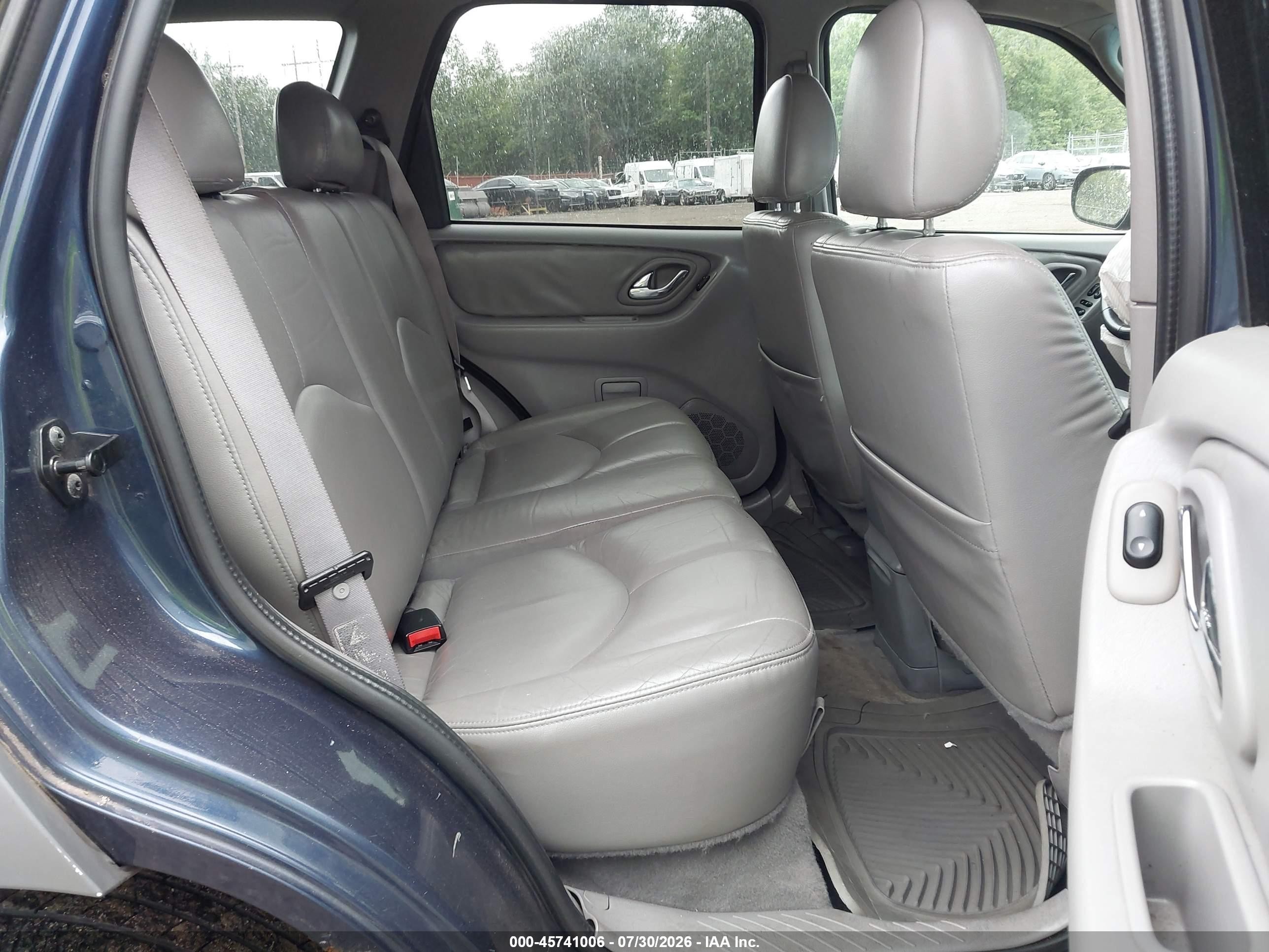 2002 Mazda Tribute Es V6/lx V6 Dark Blue vin: 4F2YU08122KM16739