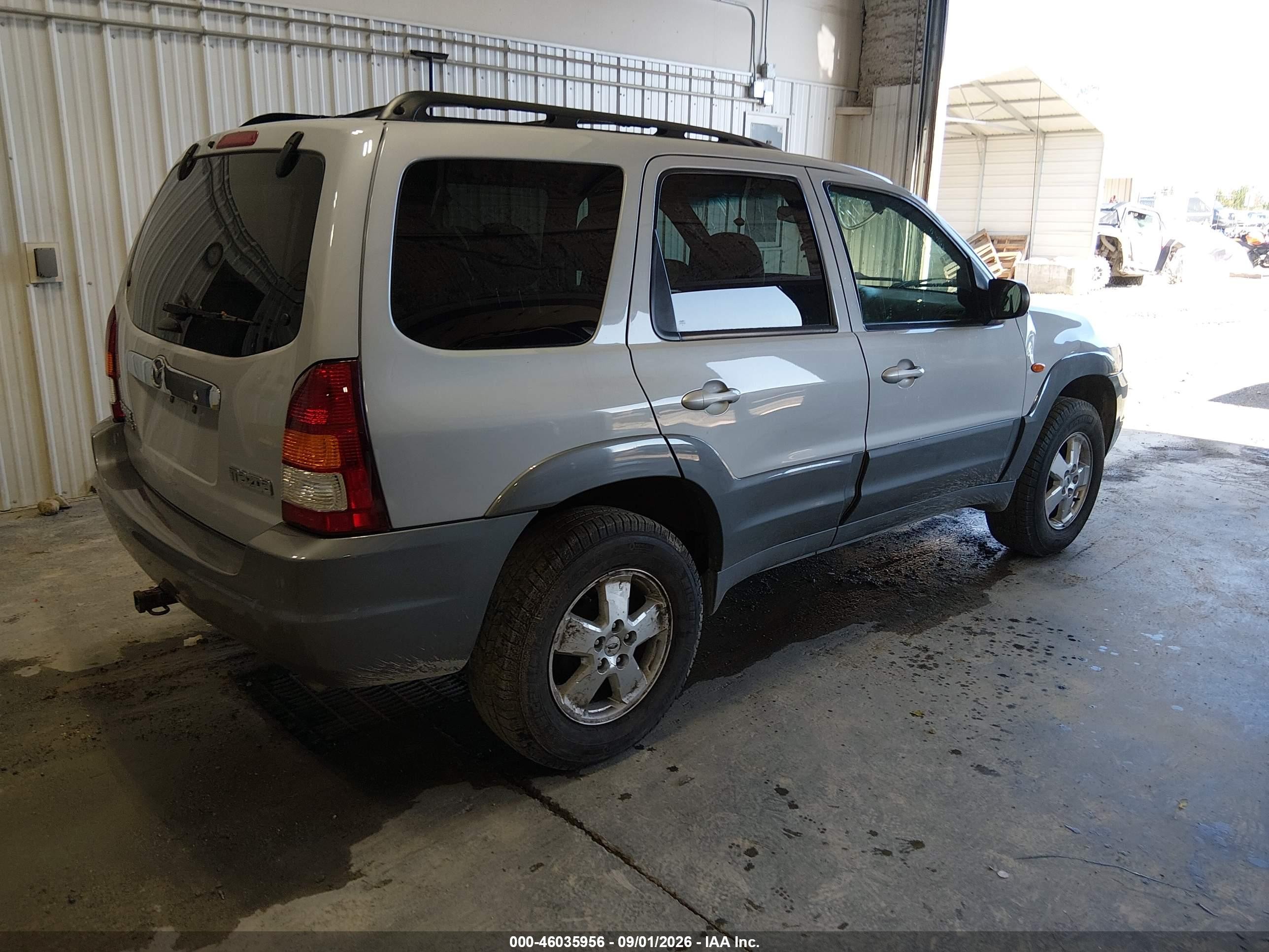 2002 Mazda Tribute Es V6/lx V6 Silver vin: 4F2YU08132KM23621