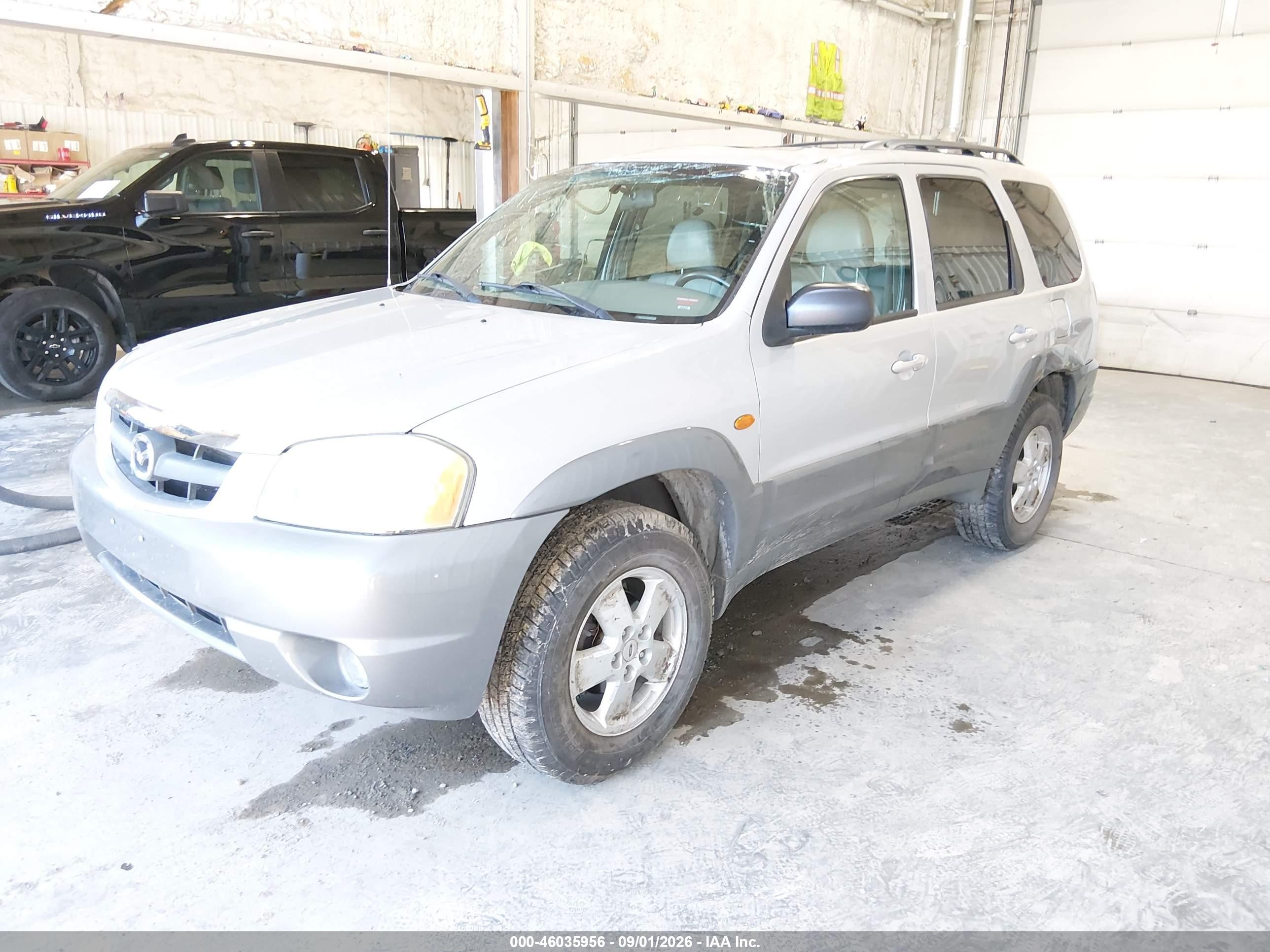 2002 Mazda Tribute Es V6/lx V6 Silver vin: 4F2YU08132KM23621