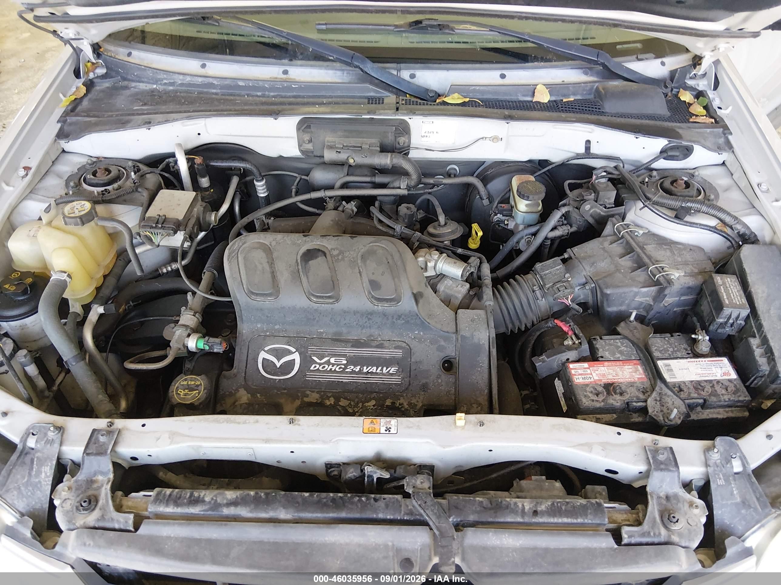 2002 Mazda Tribute Es V6/lx V6 Silver vin: 4F2YU08132KM23621