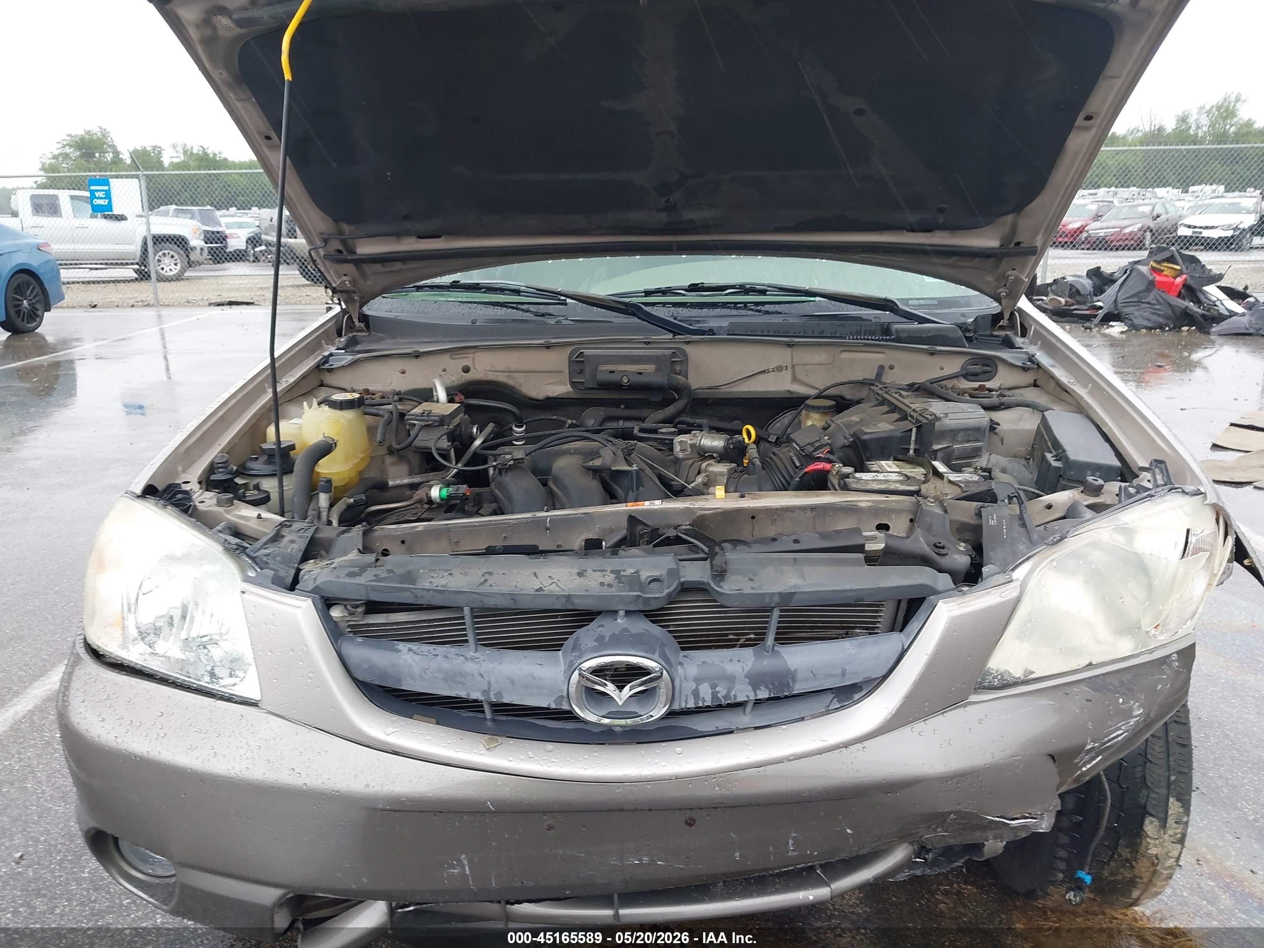 2001 Mazda Tribute Es V6/lx V6 Tan vin: 4F2YU08141KM26462