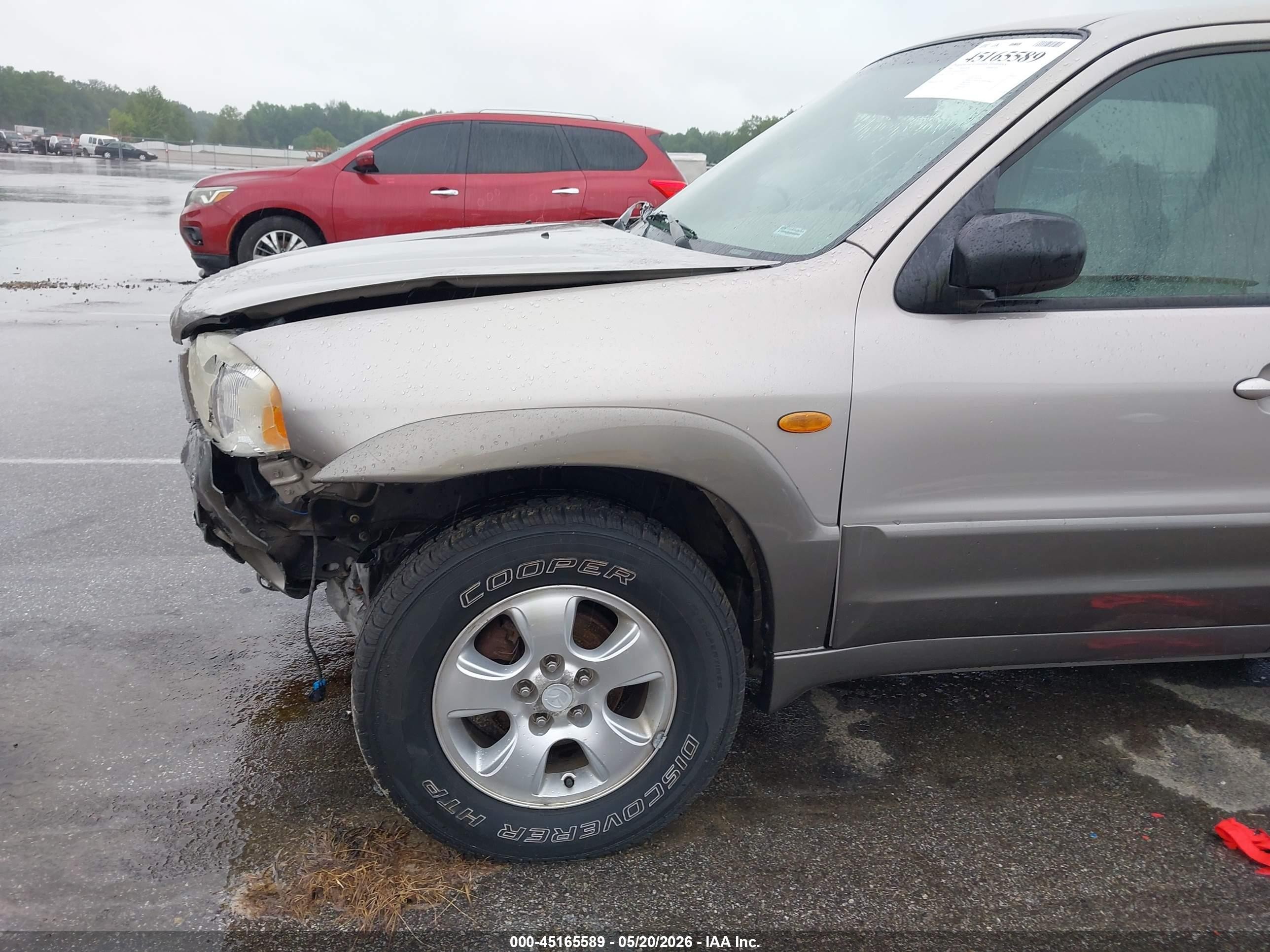 2001 Mazda Tribute Es V6/lx V6 Tan vin: 4F2YU08141KM26462
