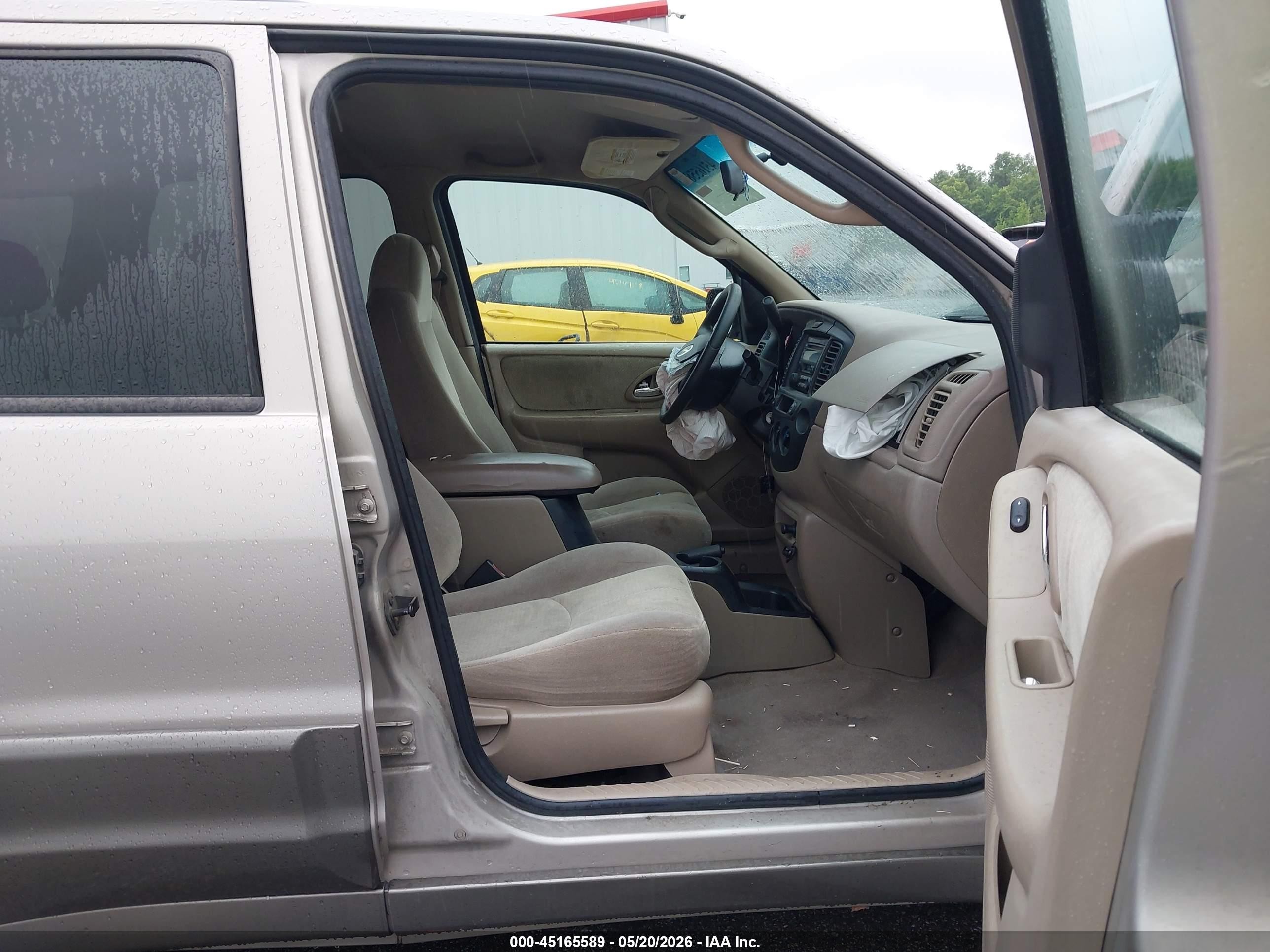 2001 Mazda Tribute Es V6/lx V6 Tan vin: 4F2YU08141KM26462