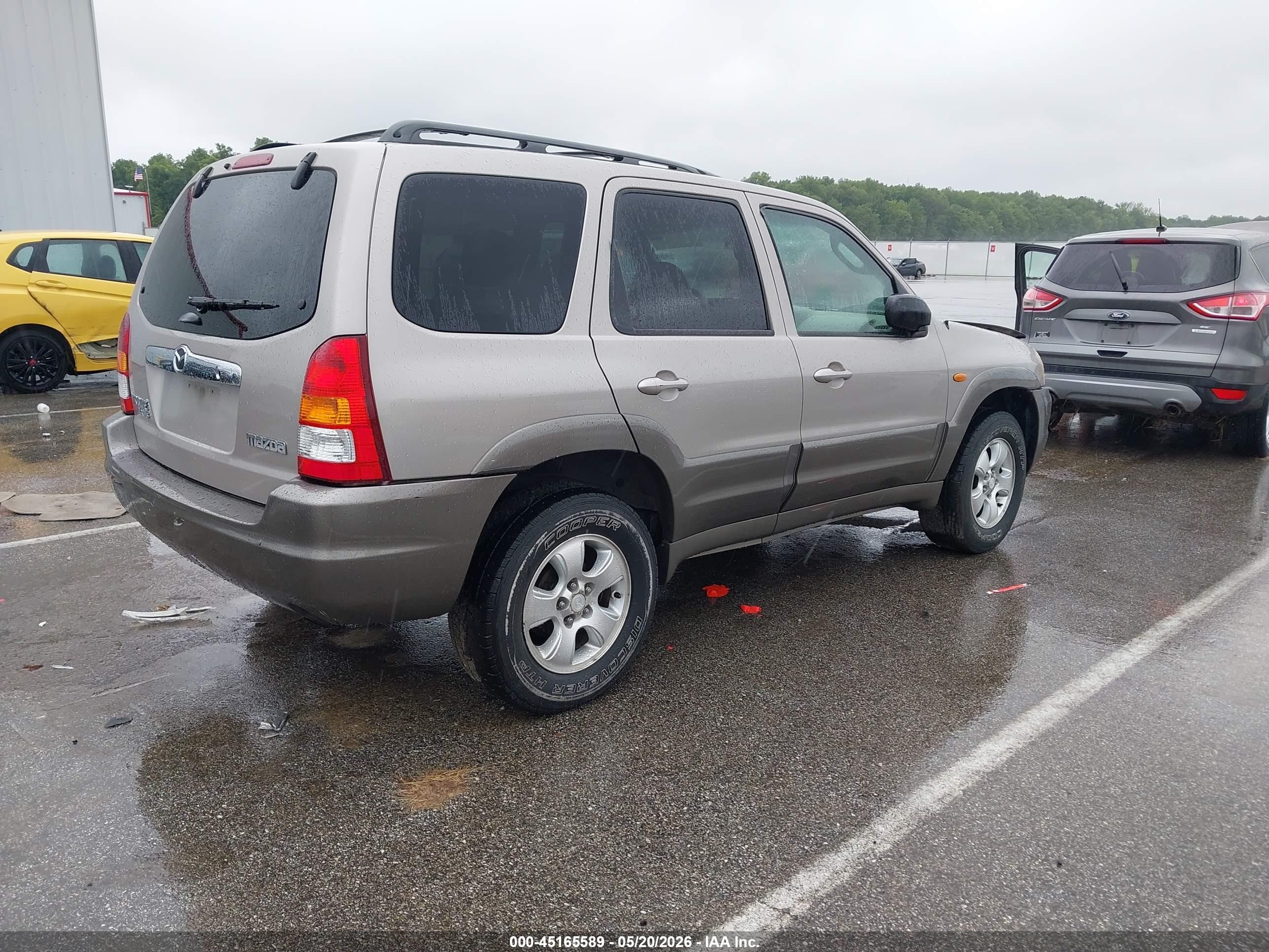 2001 Mazda Tribute Es V6/lx V6 Tan vin: 4F2YU08141KM26462