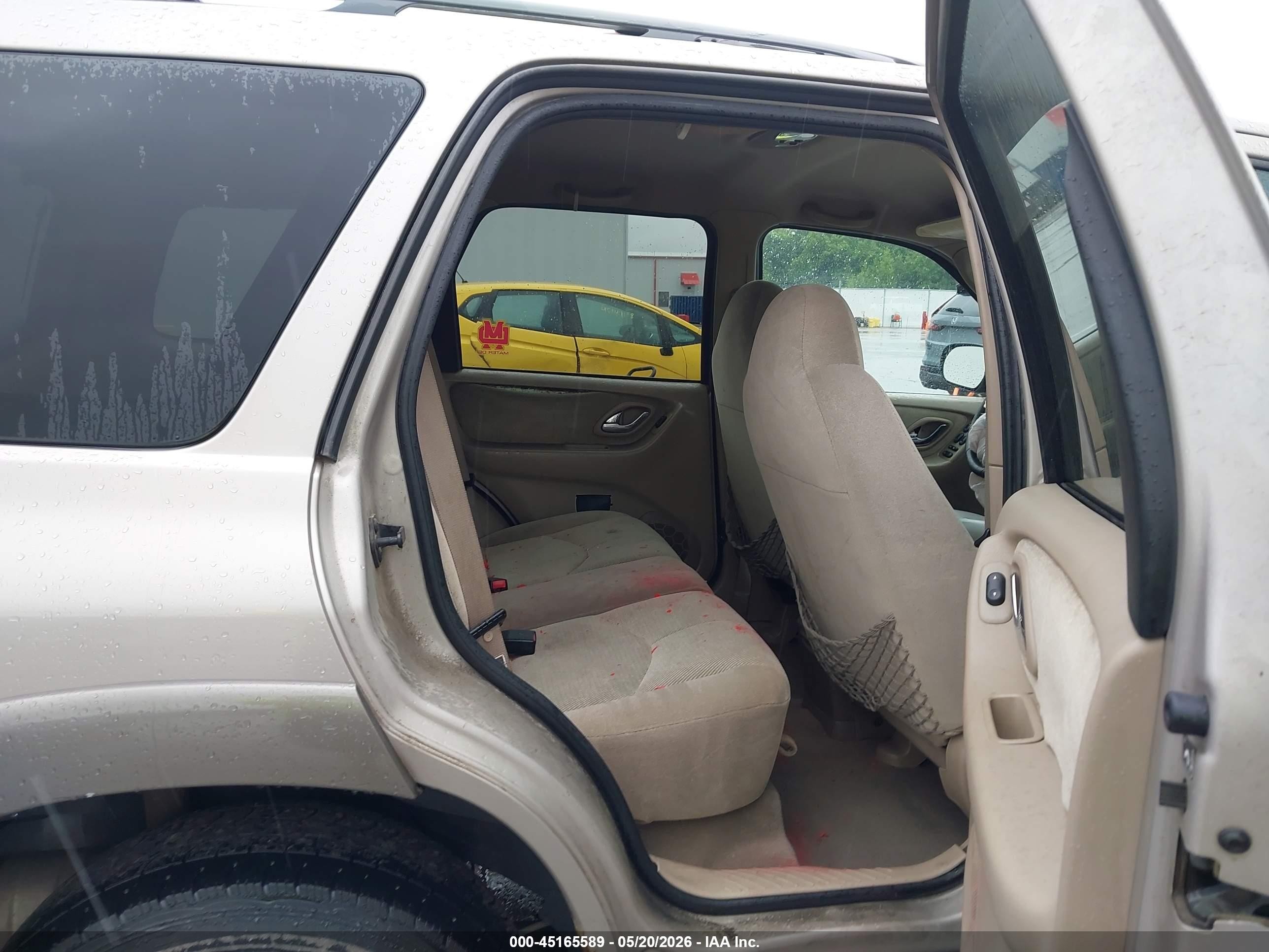 2001 Mazda Tribute Es V6/lx V6 Tan vin: 4F2YU08141KM26462